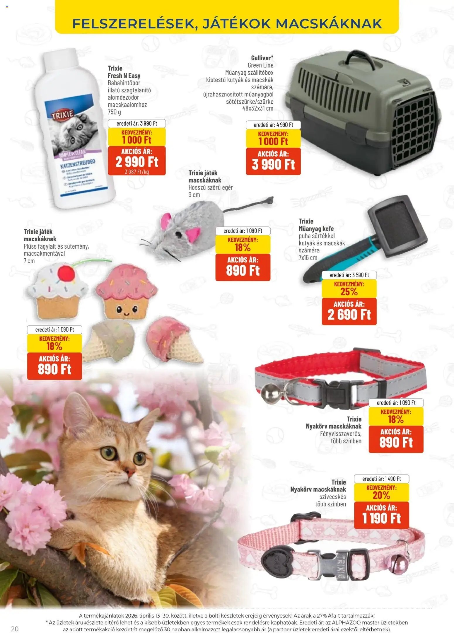 AlphaZoo újság 2026.04.13. AlphaZoo akciós újság (2026-04-13 - 2026-04-30)