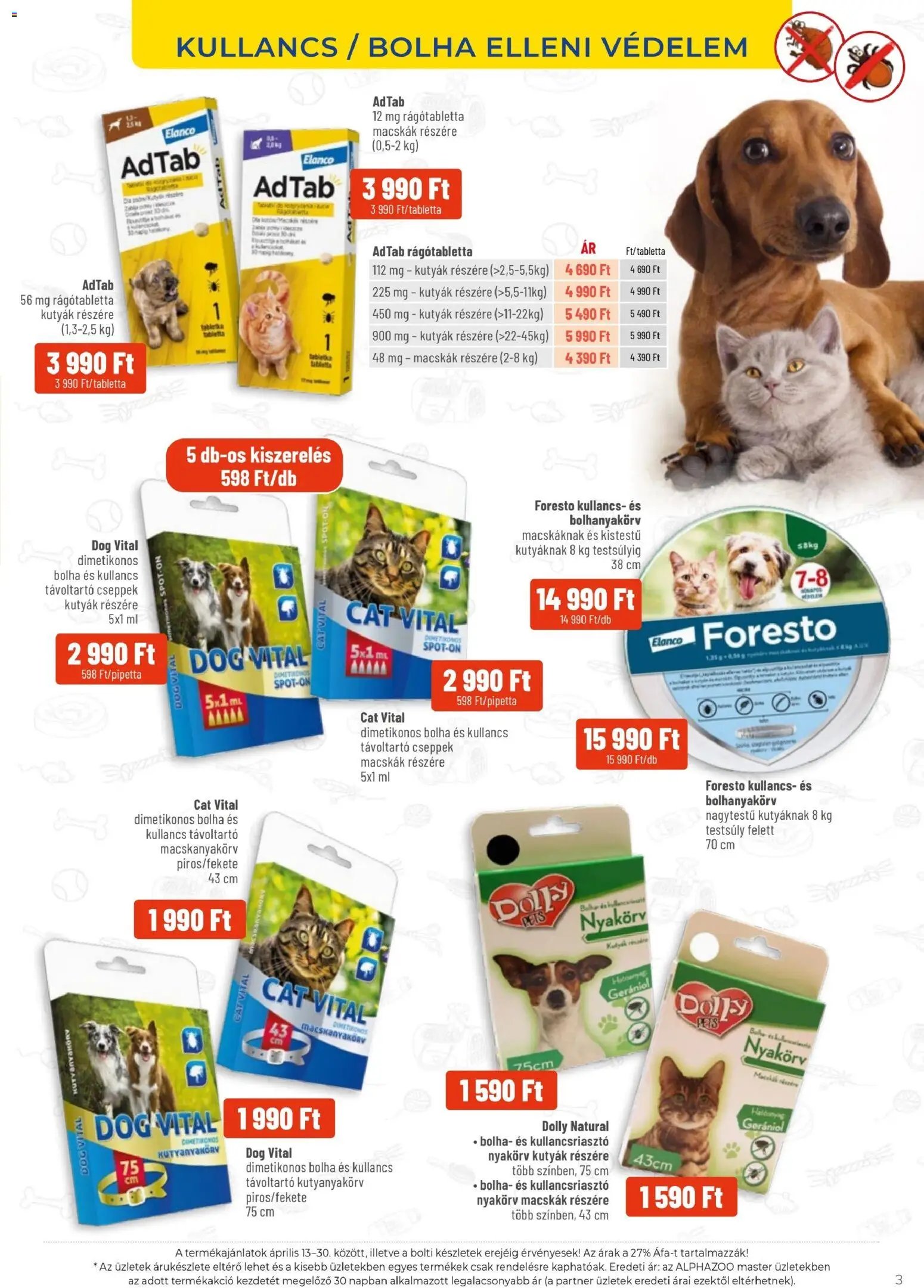 AlphaZoo újság 2026.04.13. AlphaZoo akciós újság (2026-04-13 - 2026-04-30)