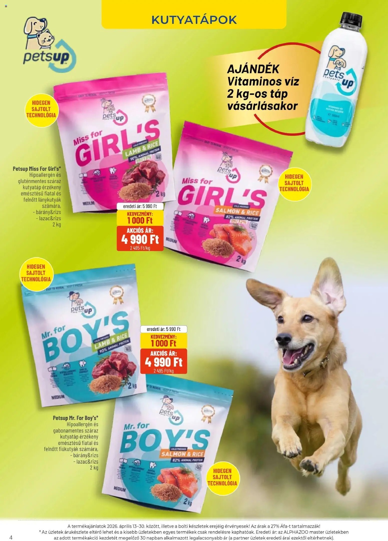 AlphaZoo újság 2026.04.13. AlphaZoo akciós újság (2026-04-13 - 2026-04-30)