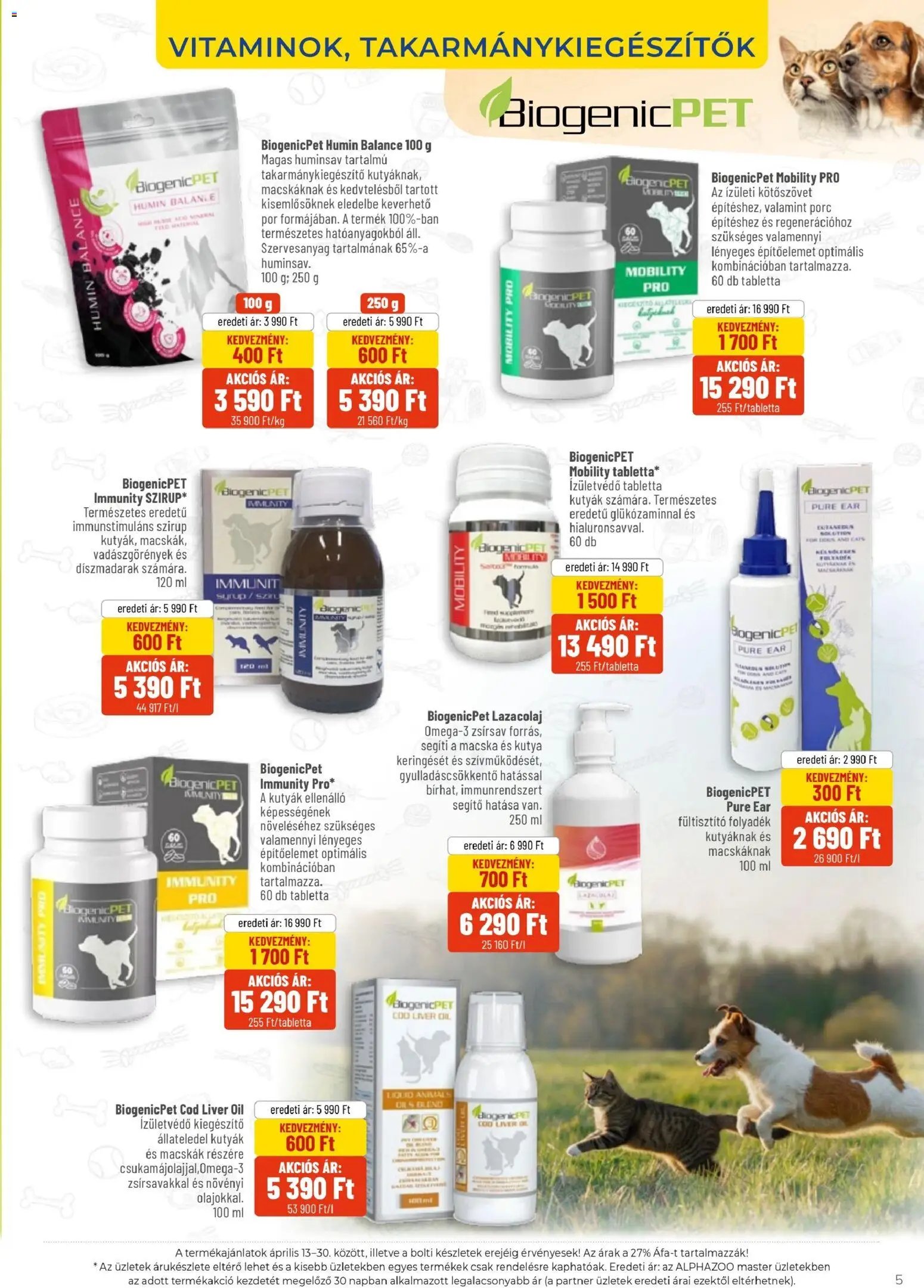 AlphaZoo újság 2026.04.13. AlphaZoo akciós újság (2026-04-13 - 2026-04-30)
