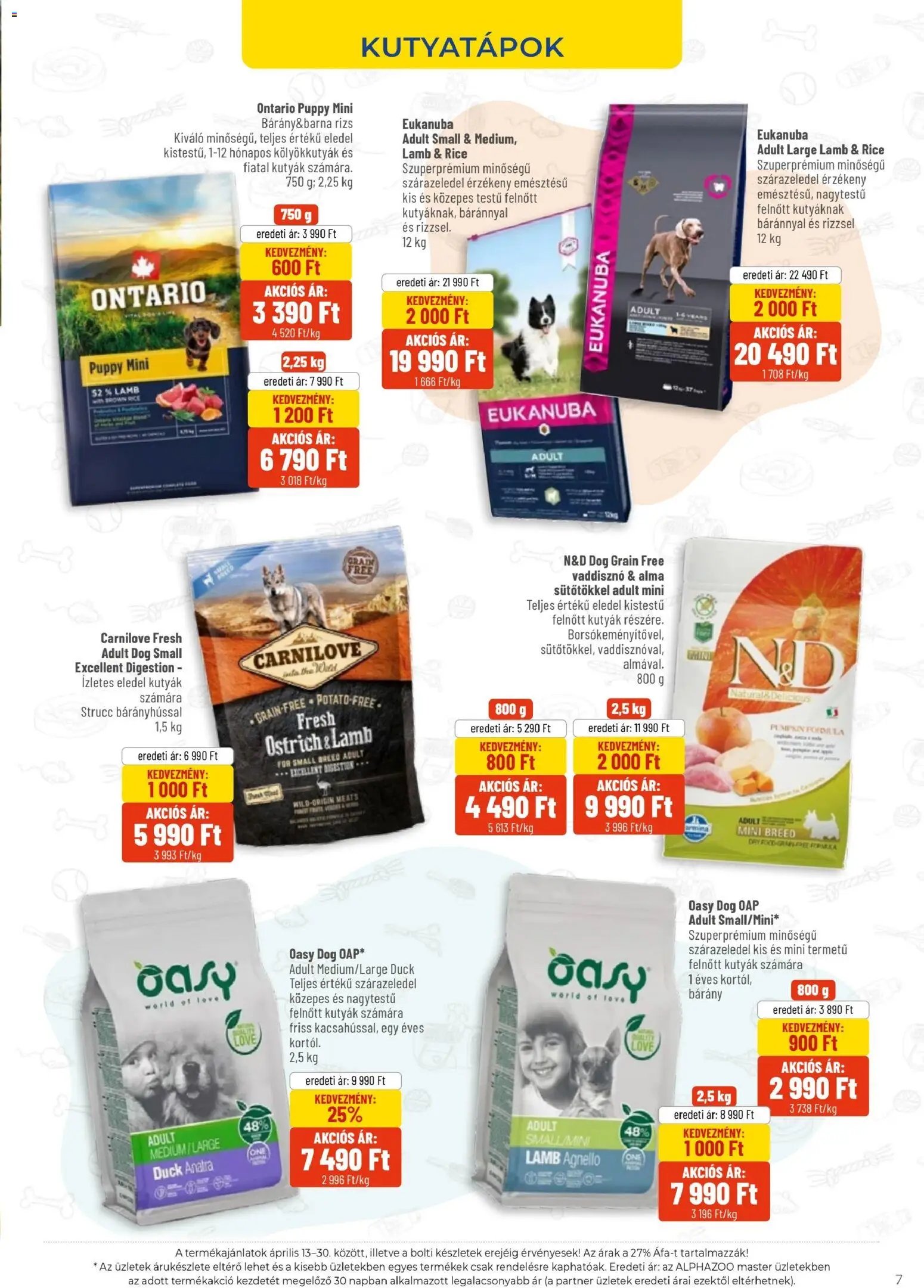 AlphaZoo újság 2026.04.13. AlphaZoo akciós újság (2026-04-13 - 2026-04-30)