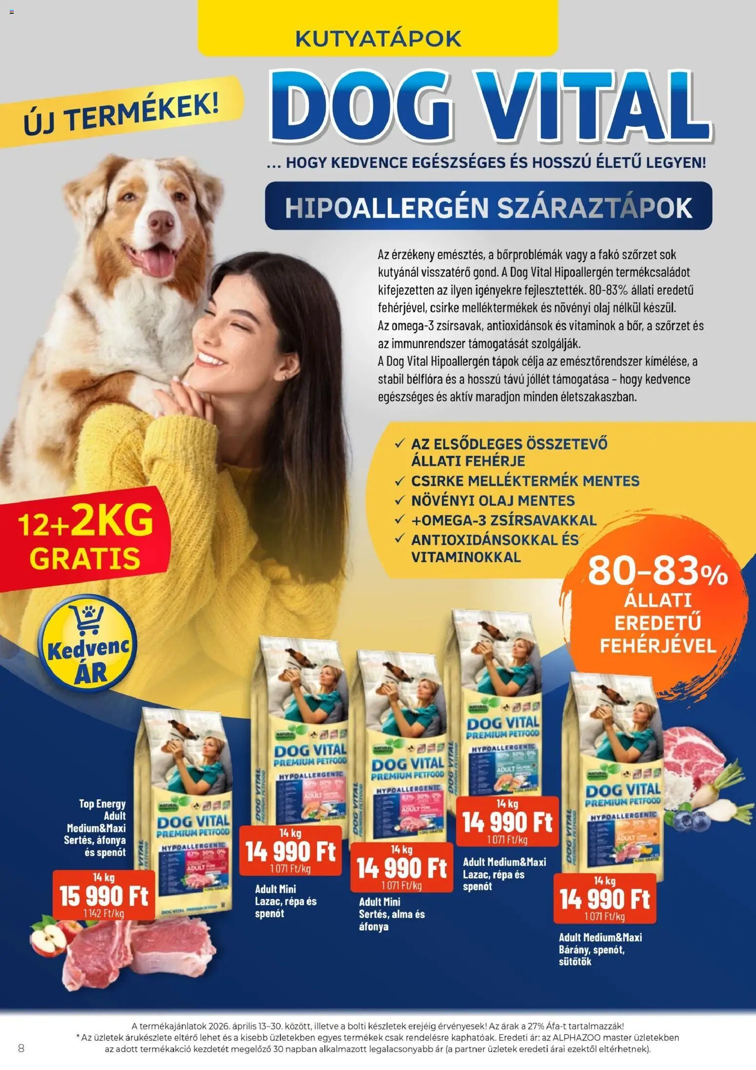 AlphaZoo újság 2026.04.13. AlphaZoo akciós újság (2026-04-13 - 2026-04-30)