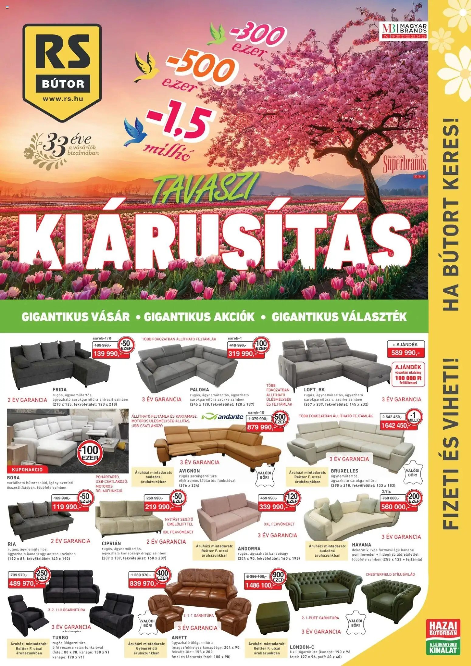 RS Bútor újság 2026.04.01. RS Bútor akciós újság (2026-04-01 - 2026-04-29)