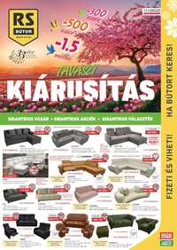 RS Bútor újság 2026.04.01. RS Bútor akciós újság (2026-04-01 - 2026-04-29)