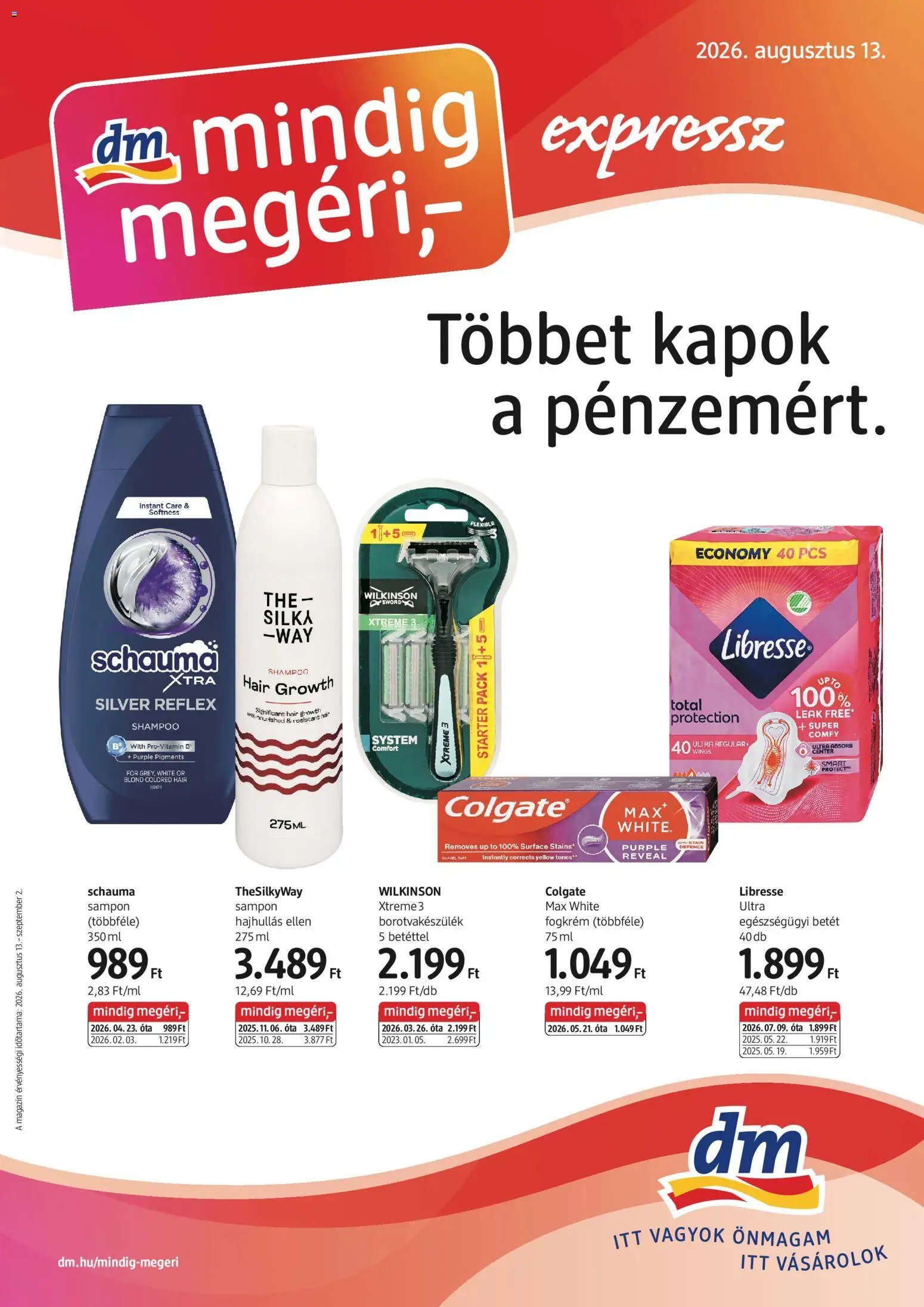 DM Drogerie Markt újság 2026.08.13. DM Drogerie Markt akciós újság
