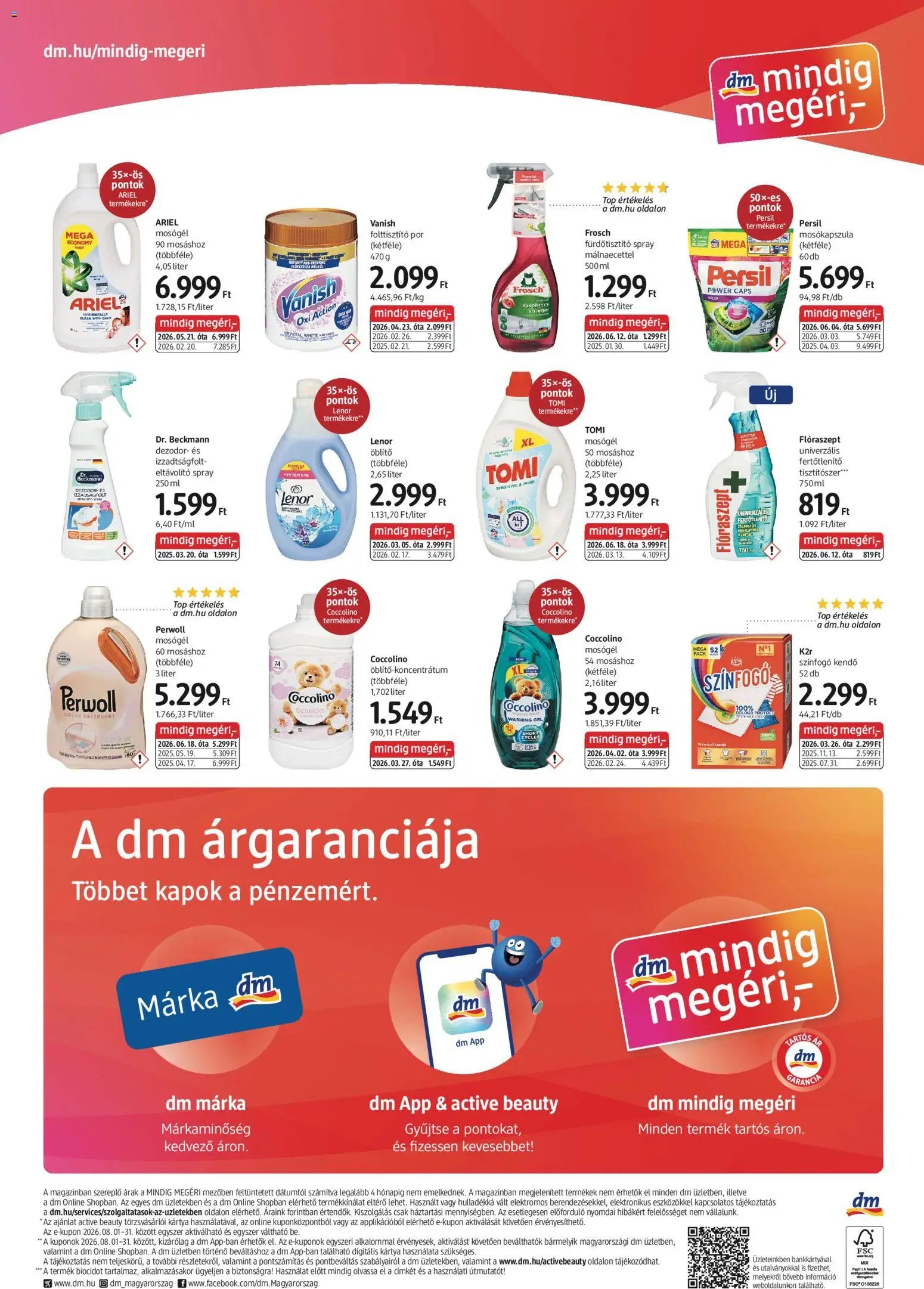 DM Drogerie Markt újság 2026.08.13. DM Drogerie Markt akciós újság