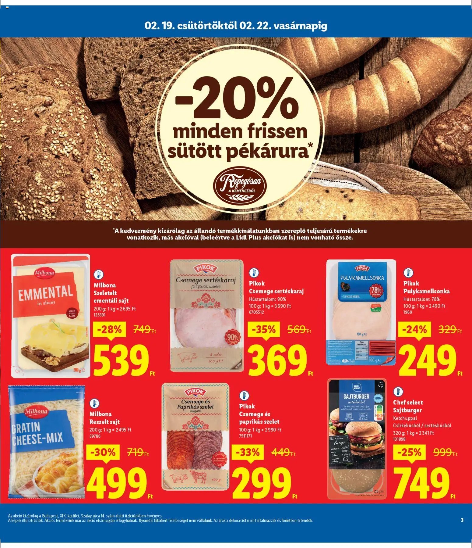 Lidl újság 2026.02.19. Budapest (2026-02-19 - 2026-02-22)