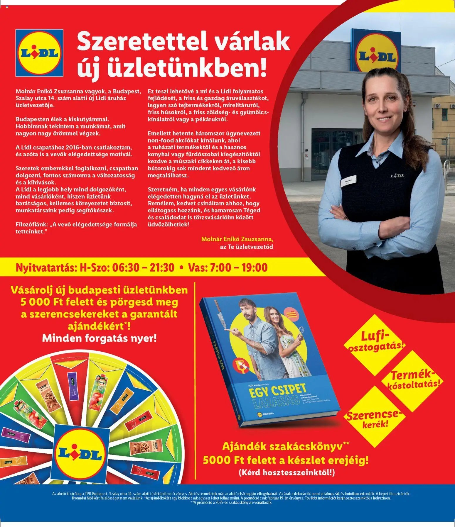 Lidl újság 2026.02.19. Budapest (2026-02-19 - 2026-02-22)
