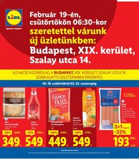 Lidl újság 2026.02.19. Budapest (2026-02-19 - 2026-02-22)