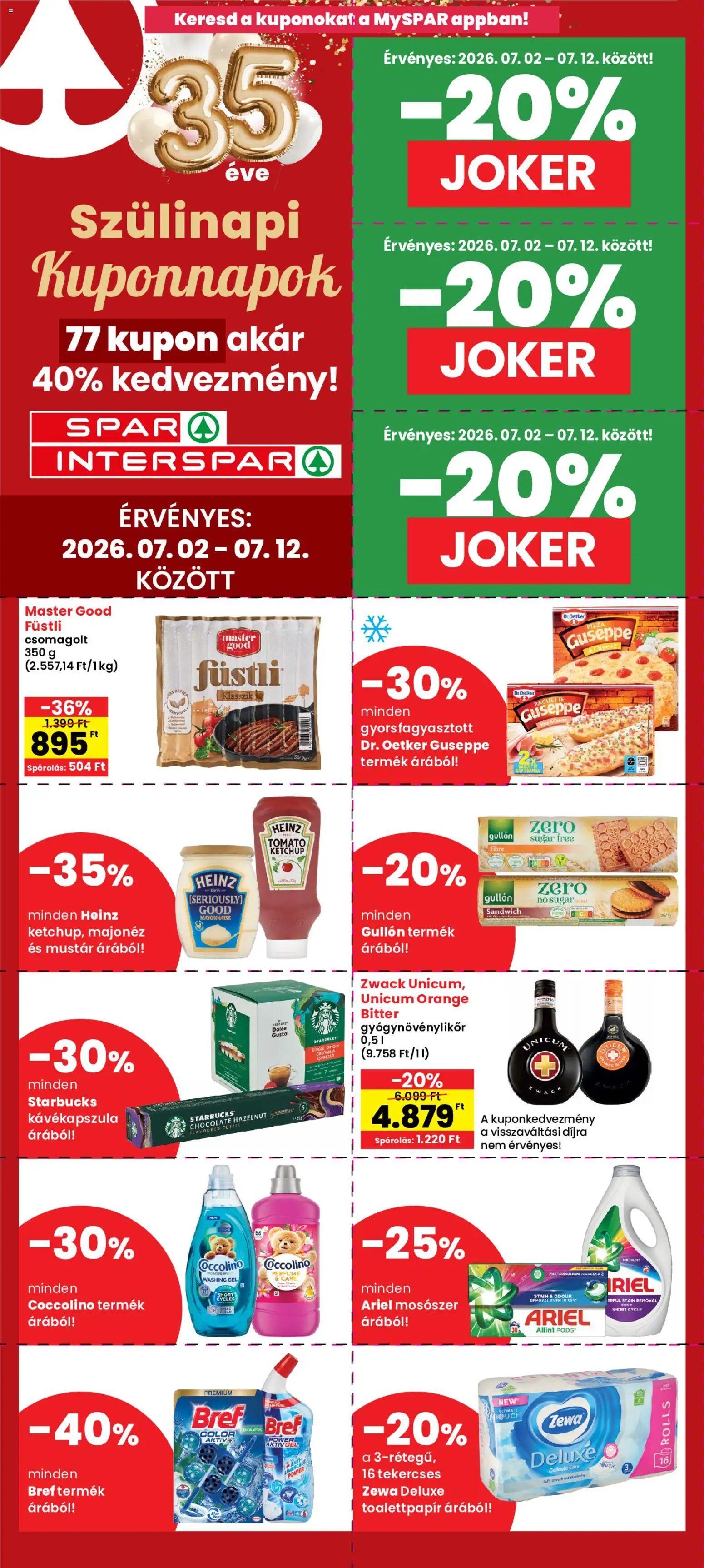 Interspar újság 2026.07.02. Interspar Kuponnapok