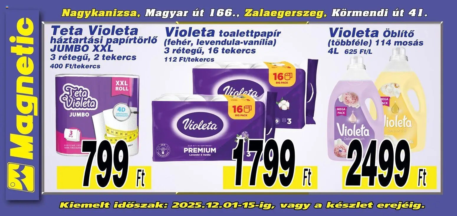 Magnetic újság 2025.12.01. Aktuális óriásplakátok (2025-12-01 - 2025-12-15)