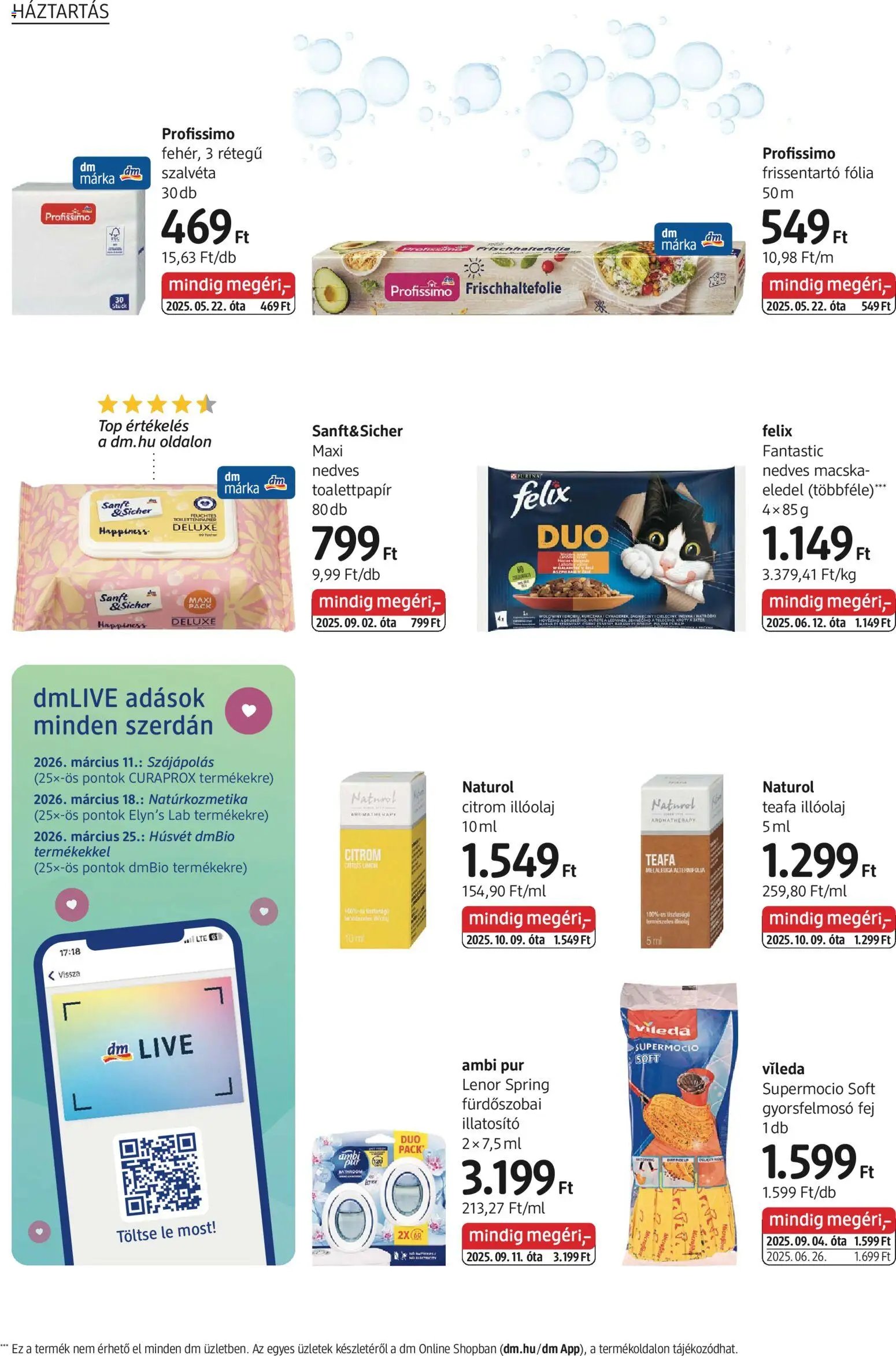DM Drogerie Markt újság 2026.03.05. DM Drogerie Markt akciós újság (2026-03-05 - 2026-03-18)