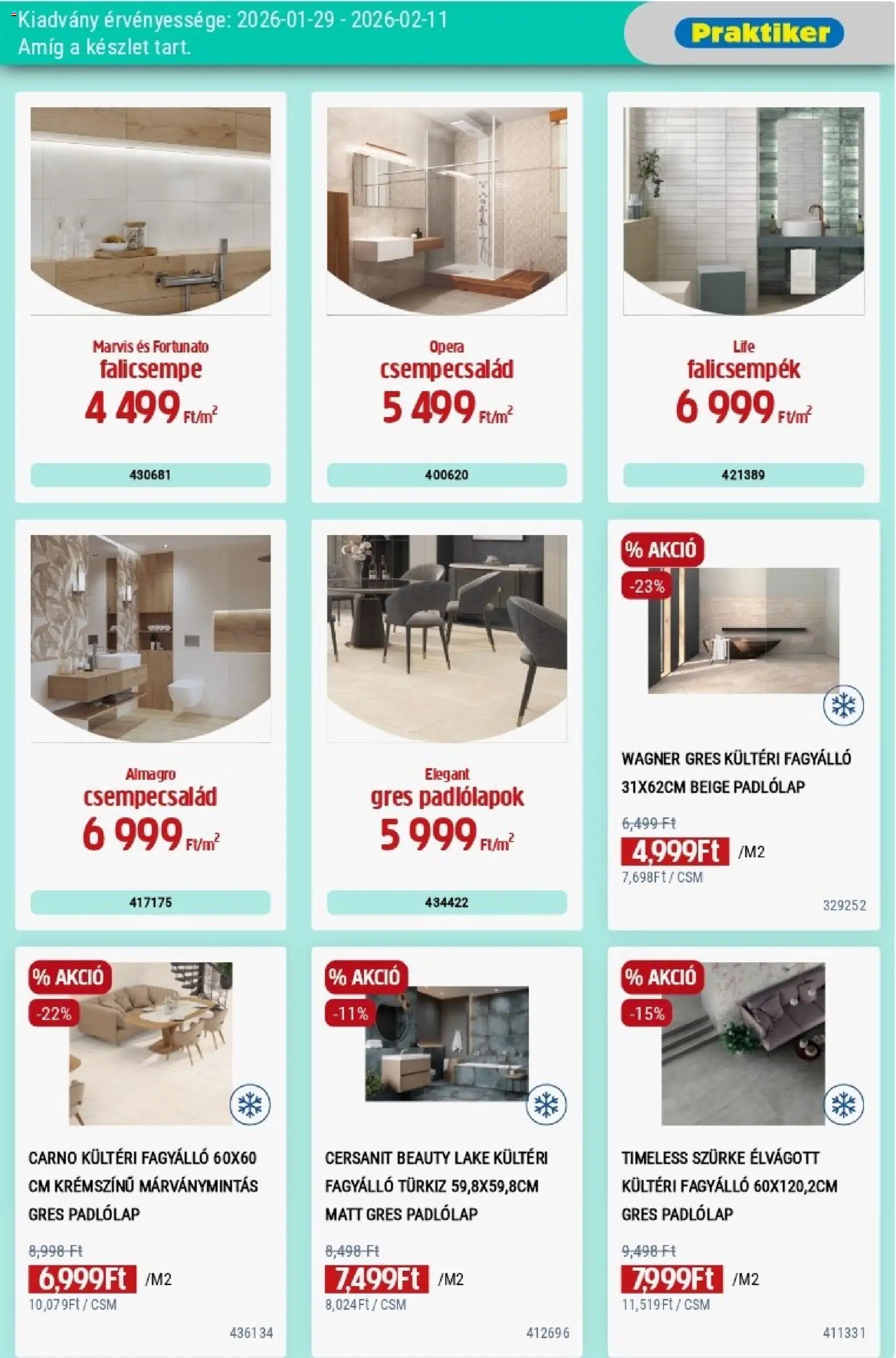 Praktiker újság 2026.01.29. Akciós újság Praktiker (2026-01-29 - 2026-02-11)