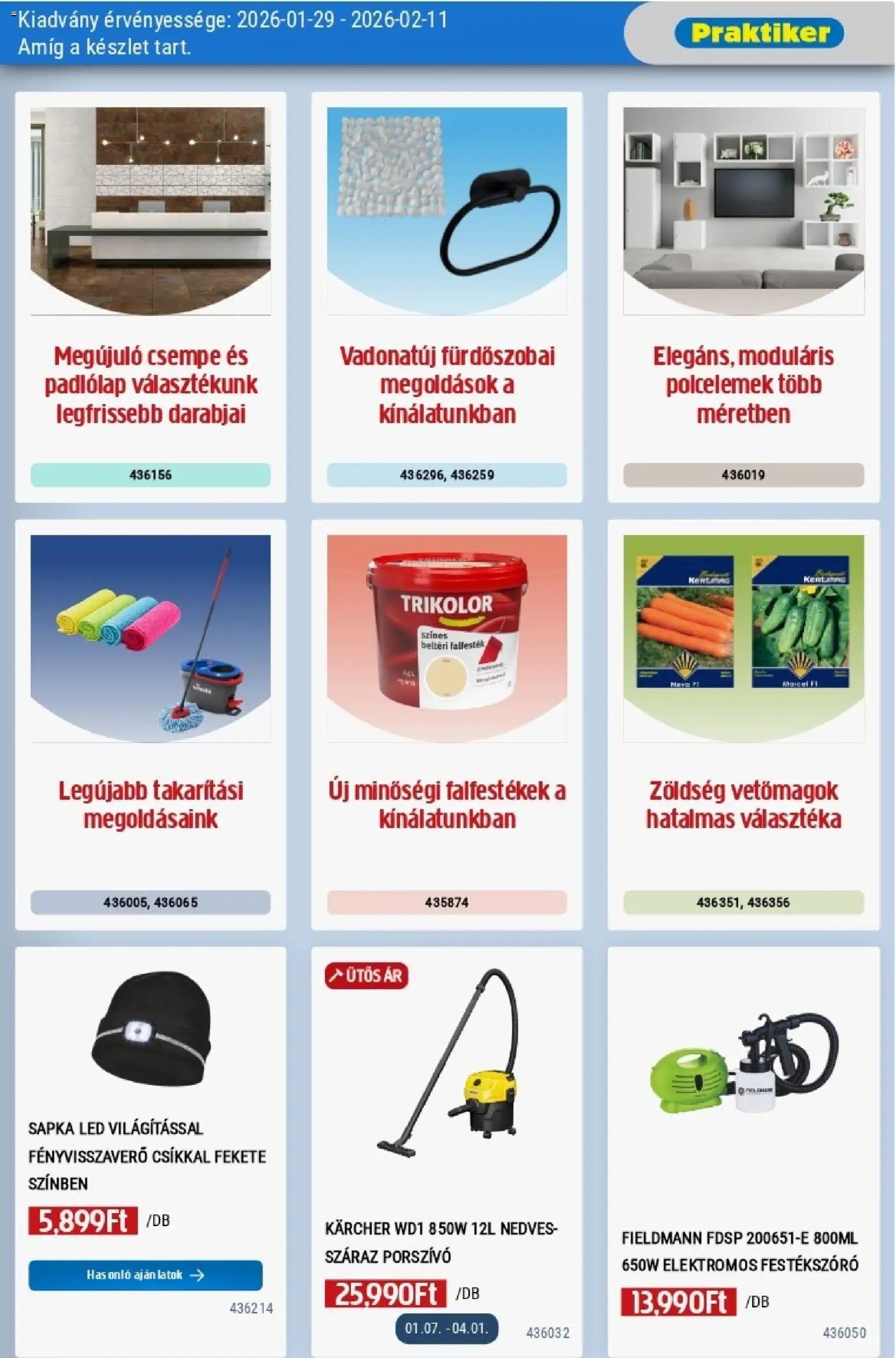 Praktiker újság 2026.01.29. Akciós újság Praktiker (2026-01-29 - 2026-02-11)