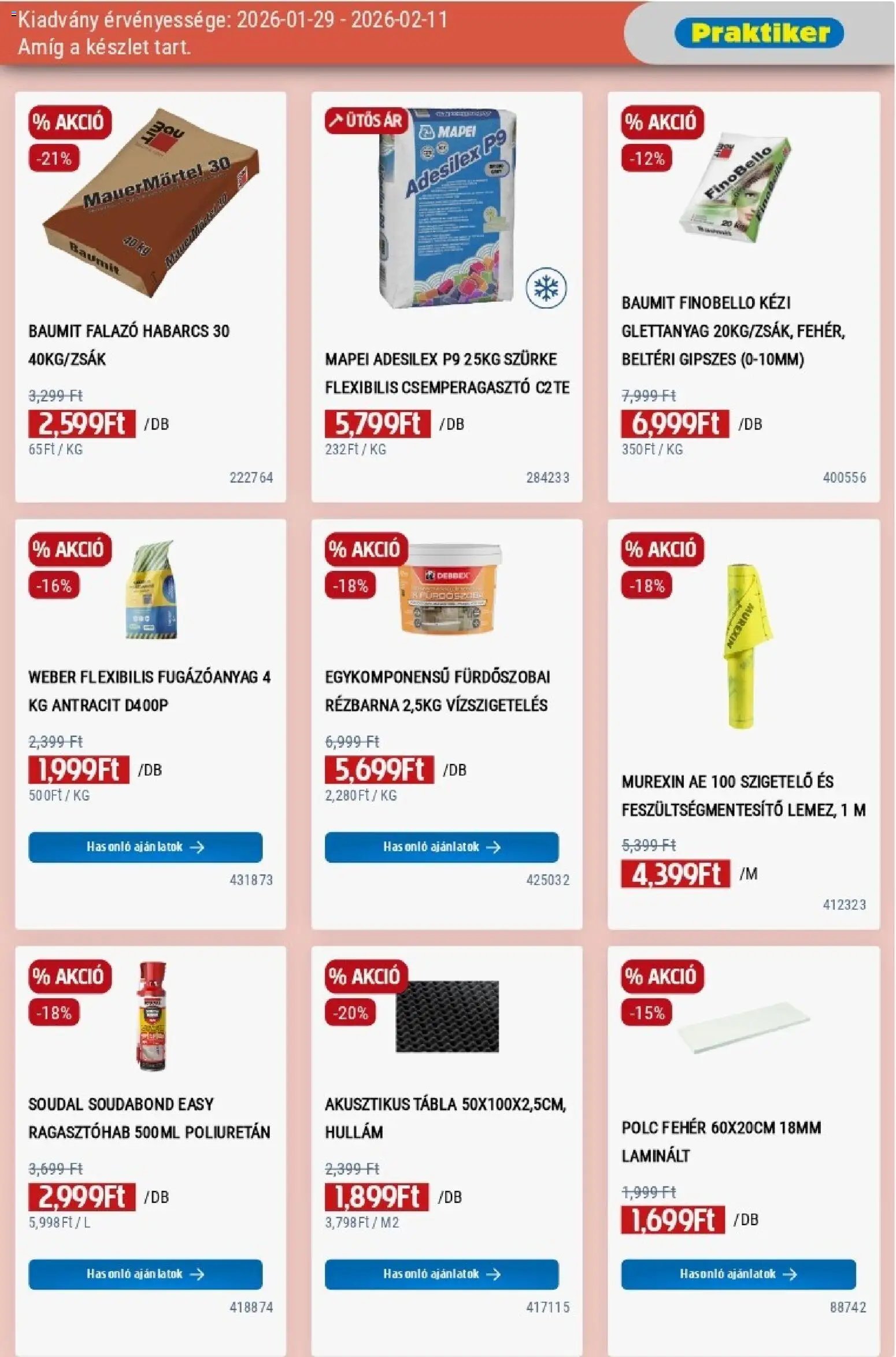 Praktiker újság 2026.01.29. Akciós újság Praktiker (2026-01-29 - 2026-02-11)