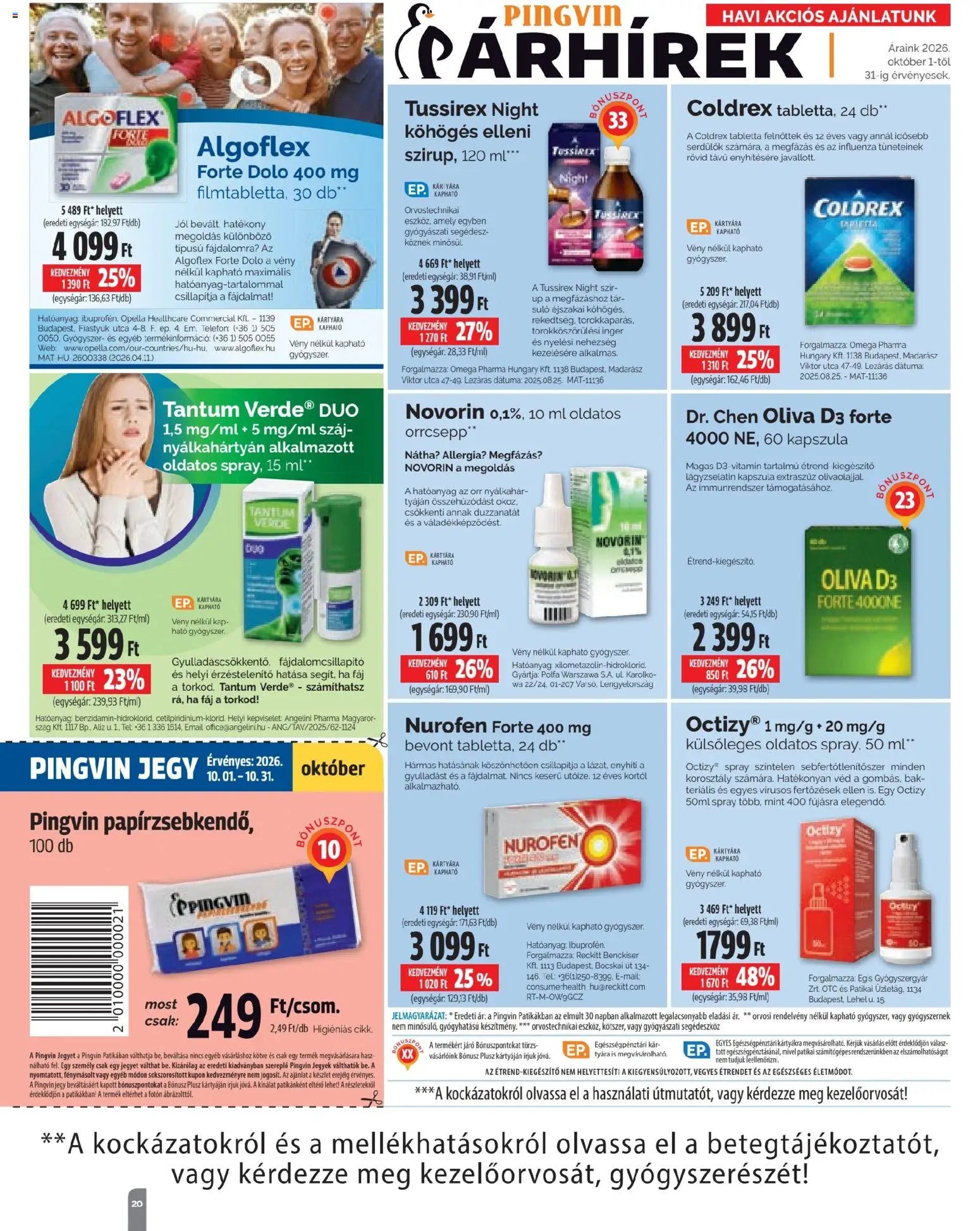 Pingvin Patika újság 2026.10.01. Pingvin Patika Magazin