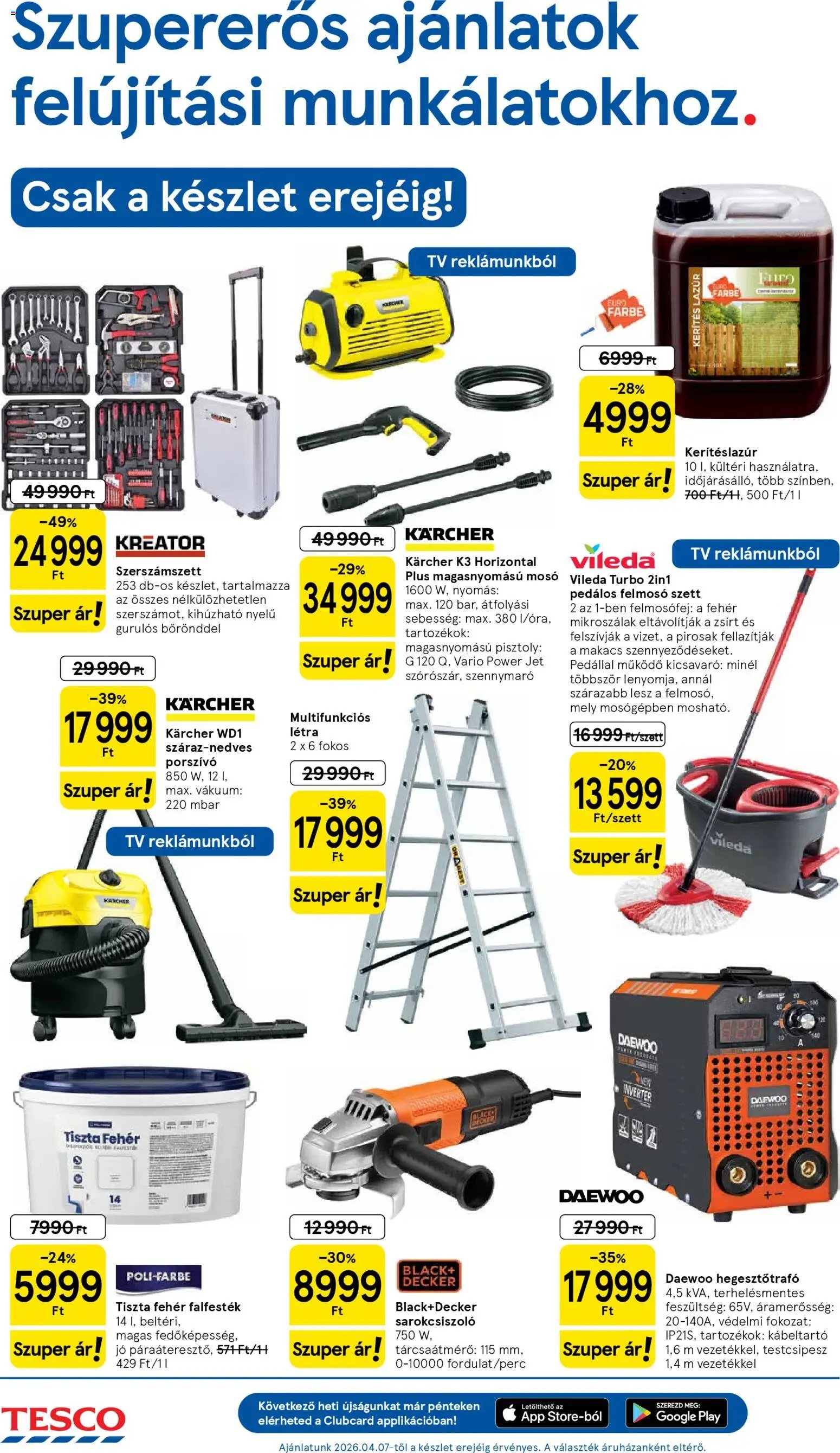 Tesco újság 2026.04.07. Tesco aktuális akciós újság (2026-04-07 - 2026-04-15)