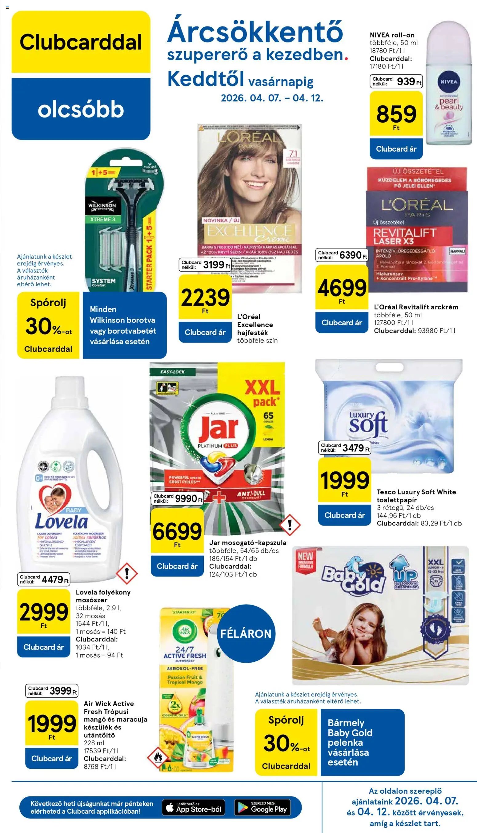 Tesco újság 2026.04.07. Tesco aktuális akciós újság (2026-04-07 - 2026-04-15)