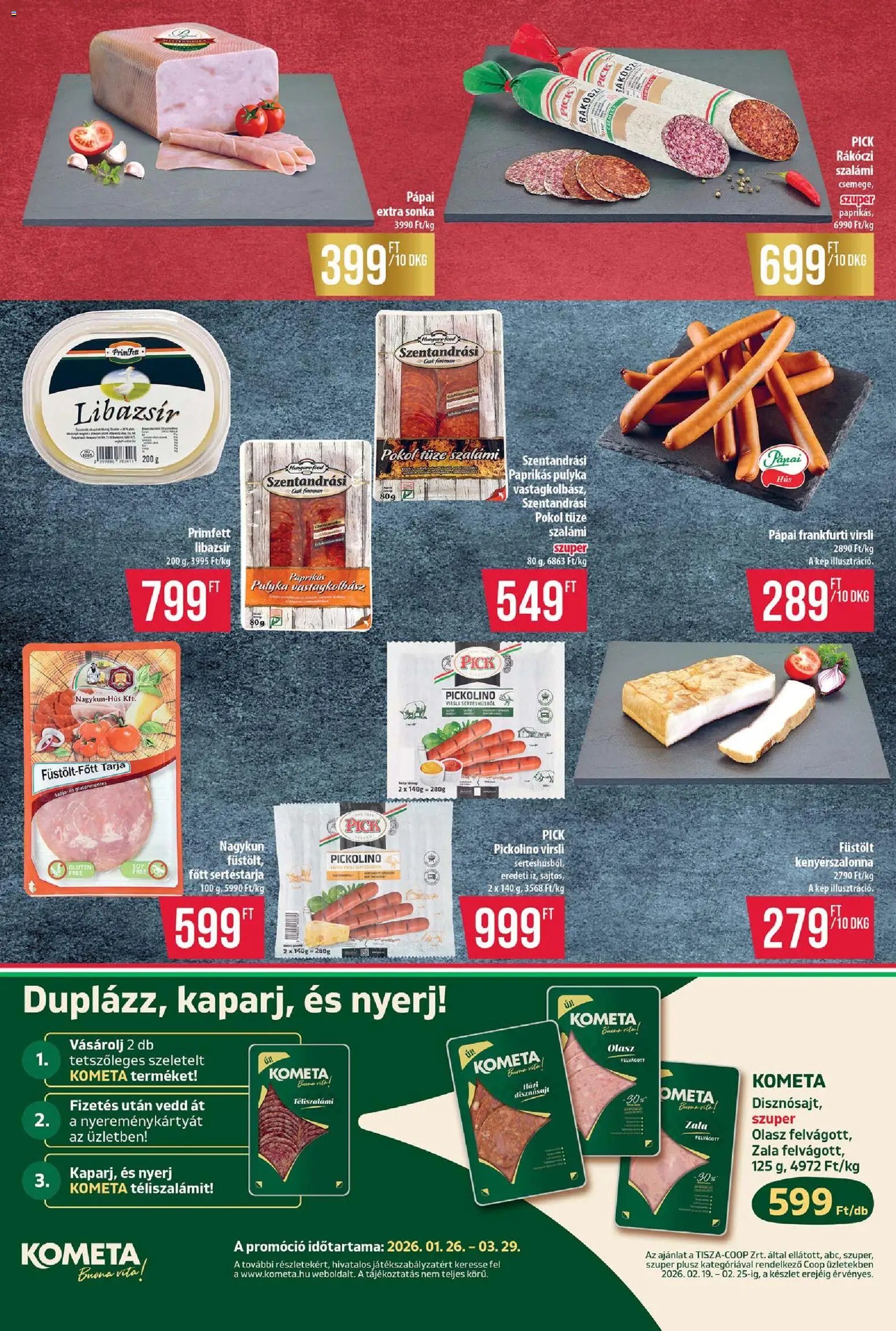 COOP újság 2026.02.19. Tisza - Abc & Szuper (2026-02-19 - 2026-02-25)