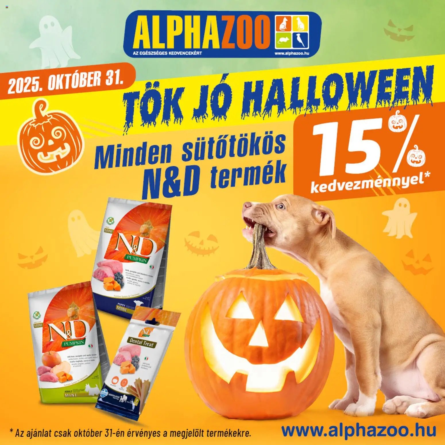AlphaZoo újság 2025.10.31. Akciós újság AlphaZoo (2025-10-31 - 2025-10-31)
