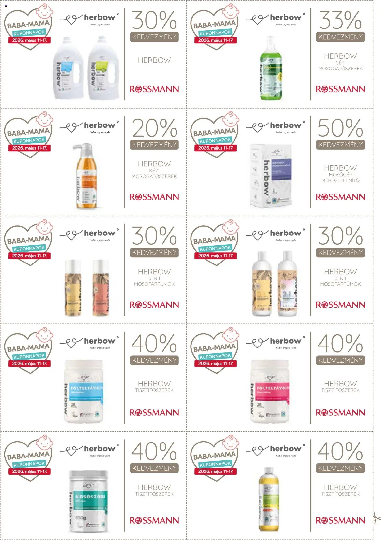 Rossmann újság 2026.05.11. Rossmann Kupon Magazin (2026-05-11 - 2026-05-17)