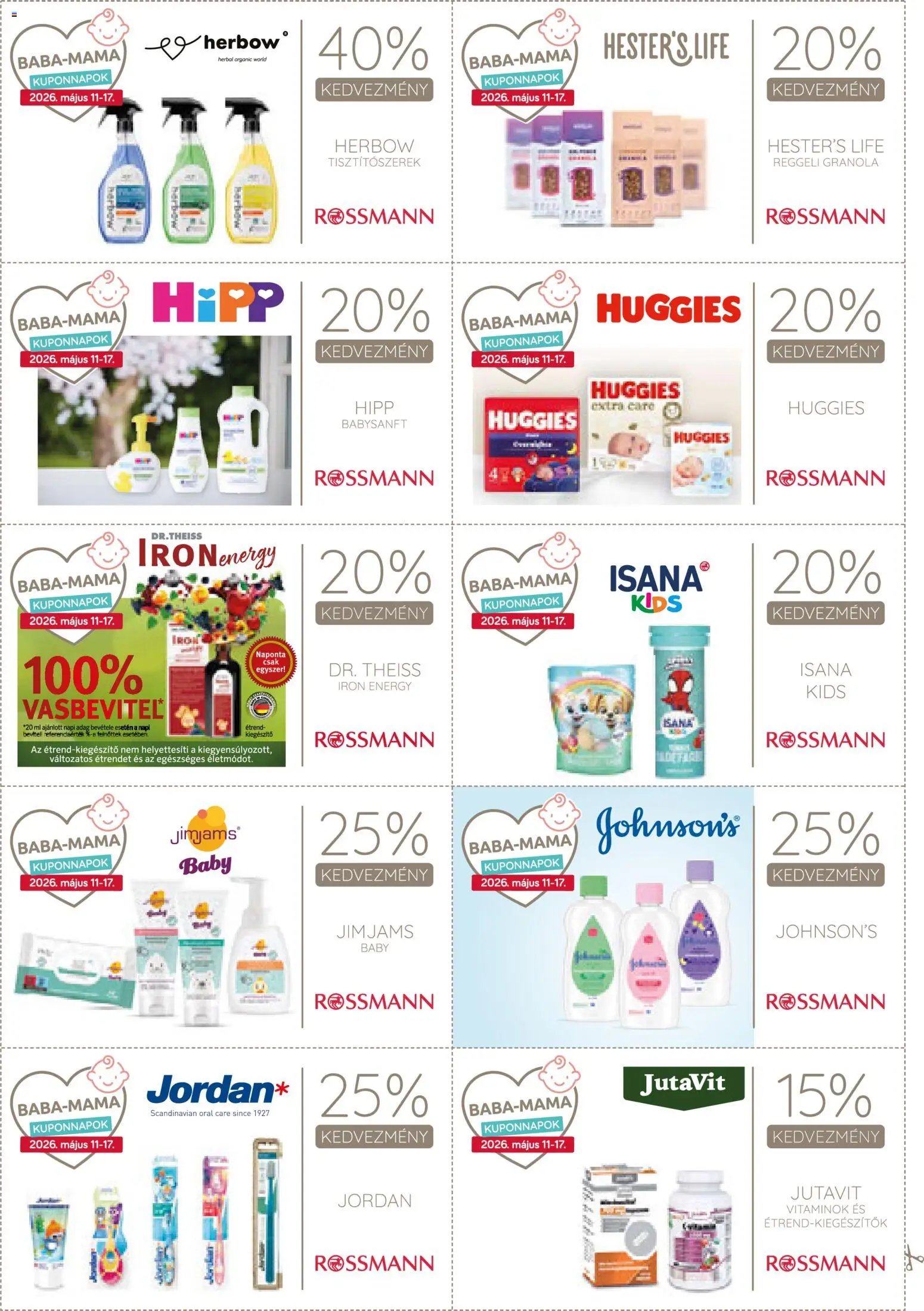 Rossmann újság 2026.05.11. Rossmann Kupon Magazin (2026-05-11 - 2026-05-17)