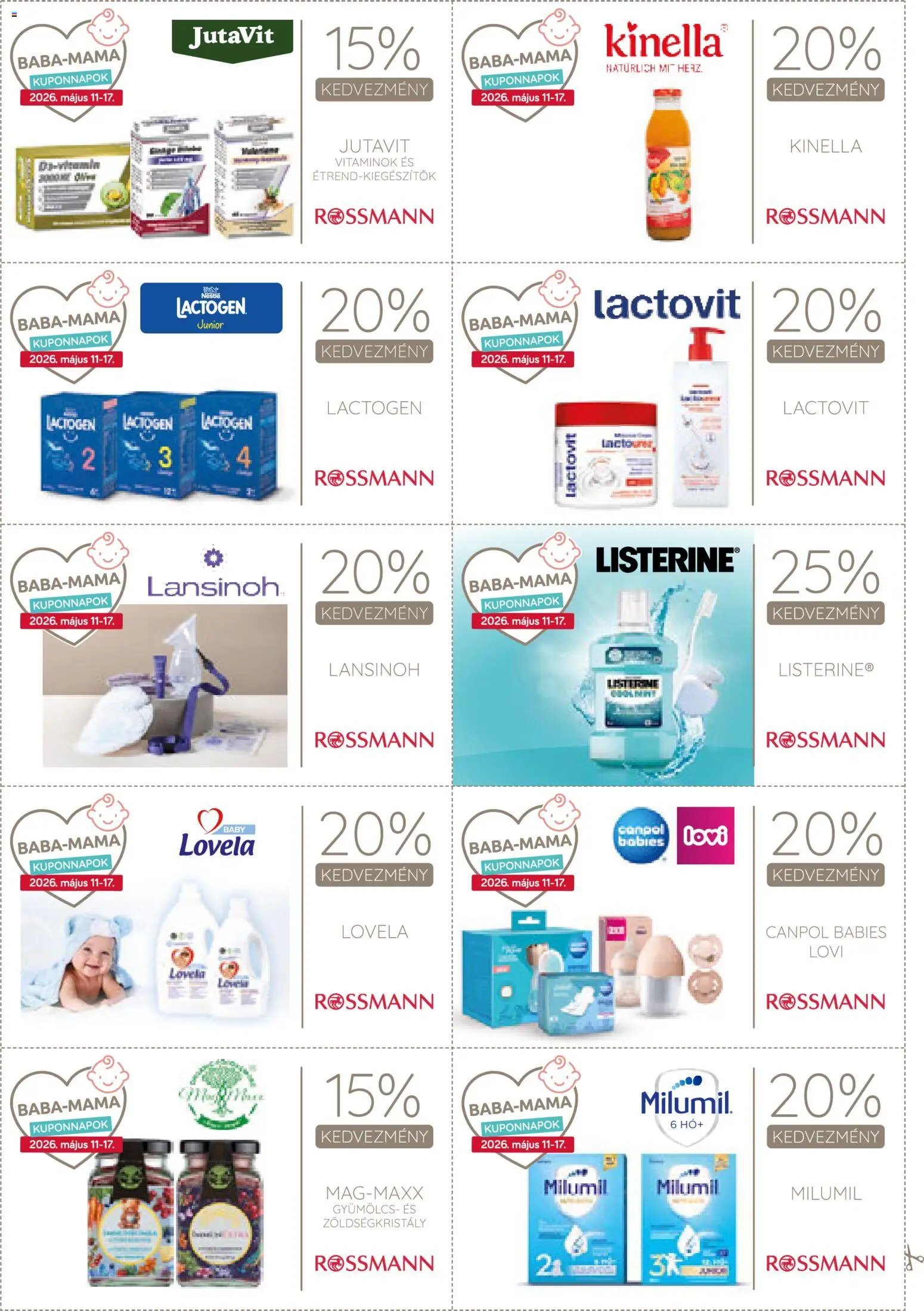 Rossmann újság 2026.05.11. Rossmann Kupon Magazin (2026-05-11 - 2026-05-17)