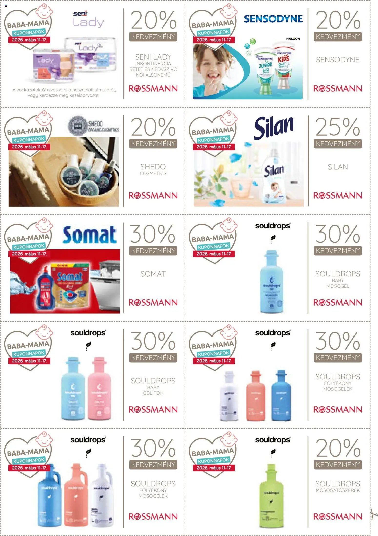 Rossmann újság 2026.05.11. Rossmann Kupon Magazin (2026-05-11 - 2026-05-17)