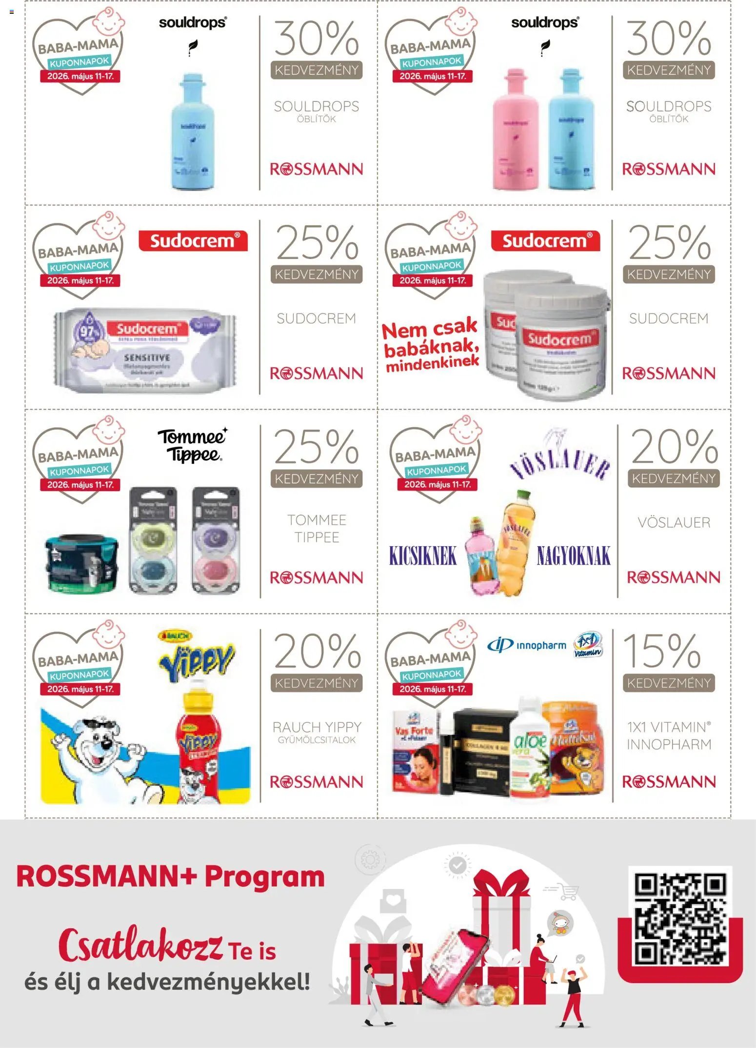 Rossmann újság 2026.05.11. Rossmann Kupon Magazin (2026-05-11 - 2026-05-17)