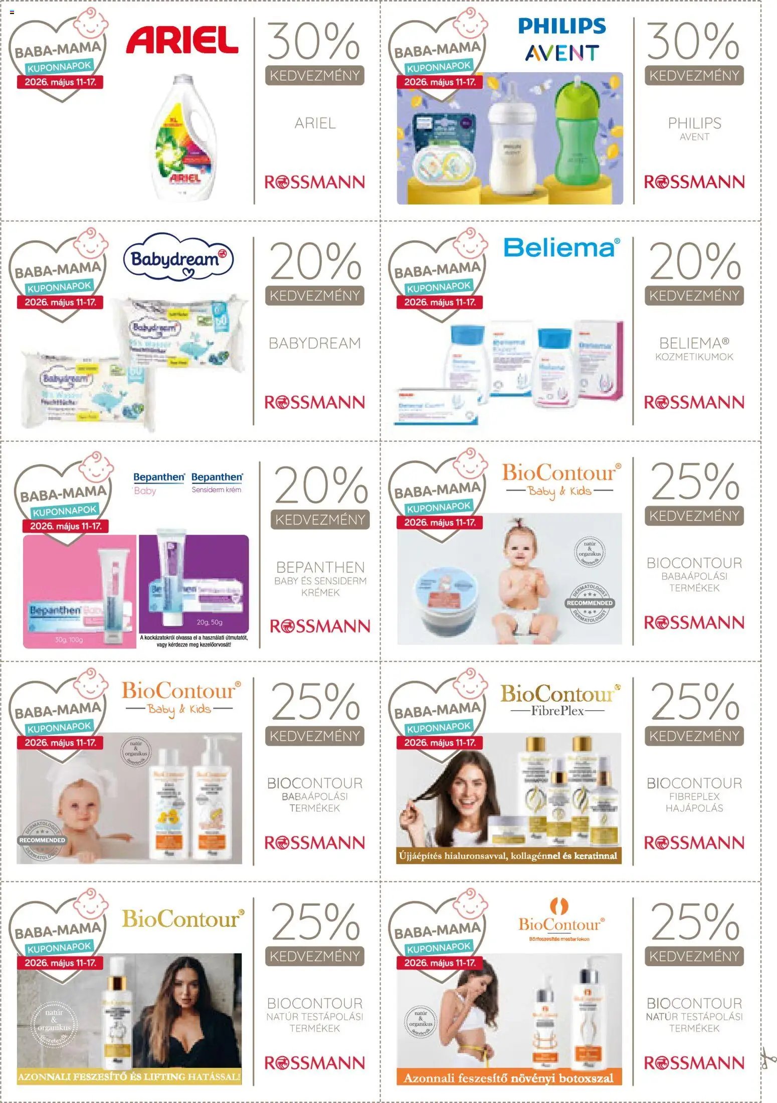 Rossmann újság 2026.05.11. Rossmann Kupon Magazin (2026-05-11 - 2026-05-17)