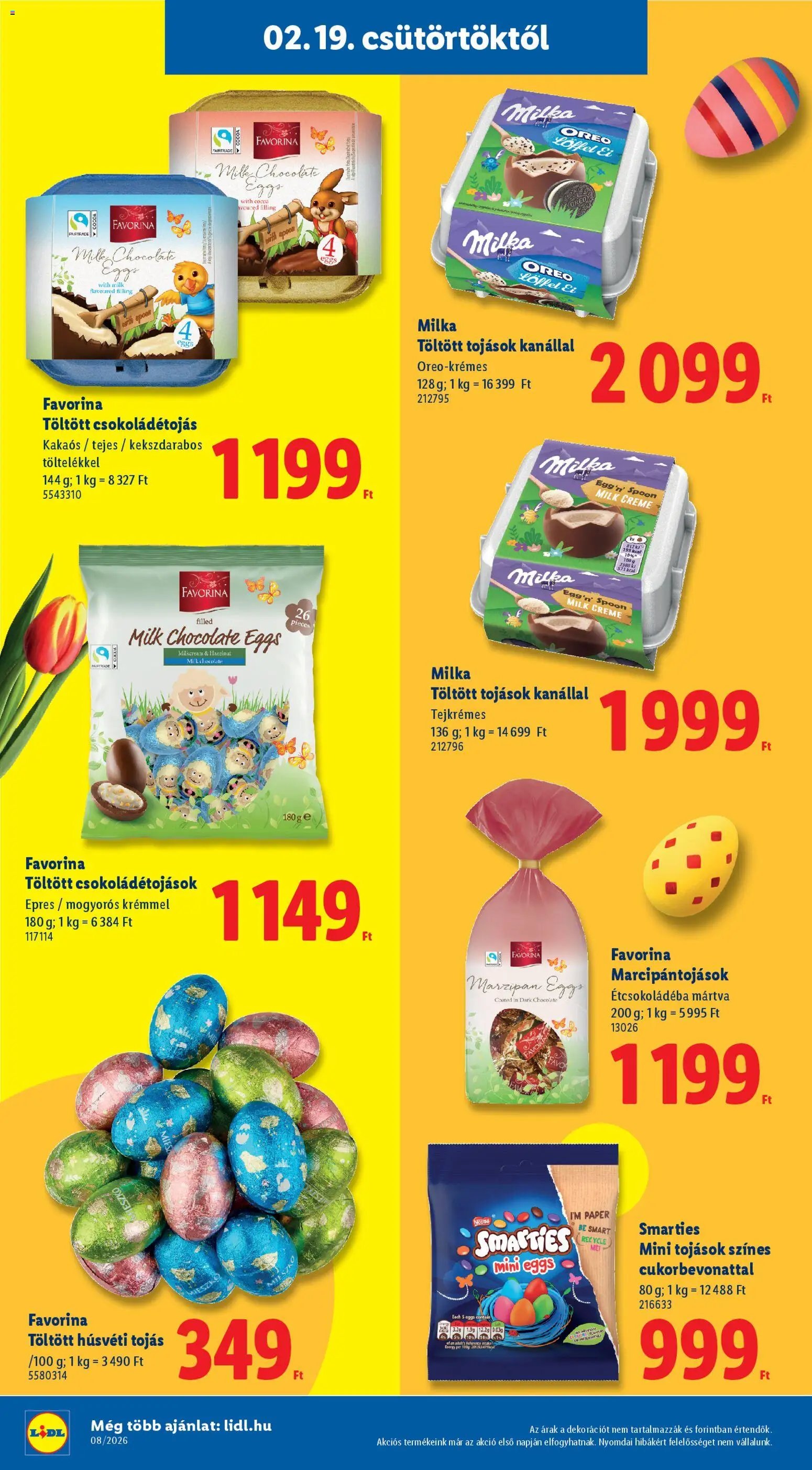 Lidl újság 2026.02.19. Favorina katalógus (2026-02-19 - 2026-03-31)