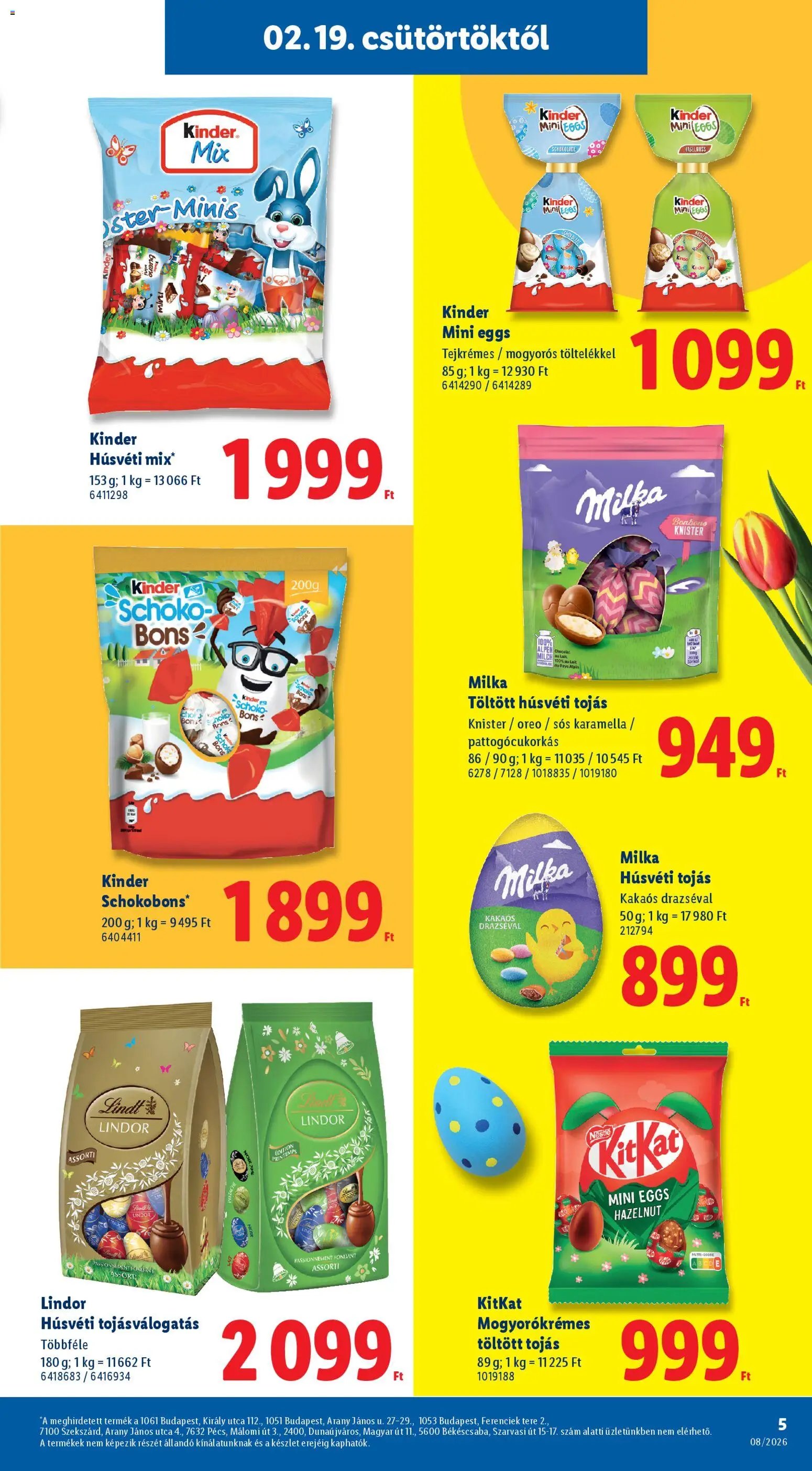 Lidl újság 2026.02.19. Favorina katalógus (2026-02-19 - 2026-03-31)