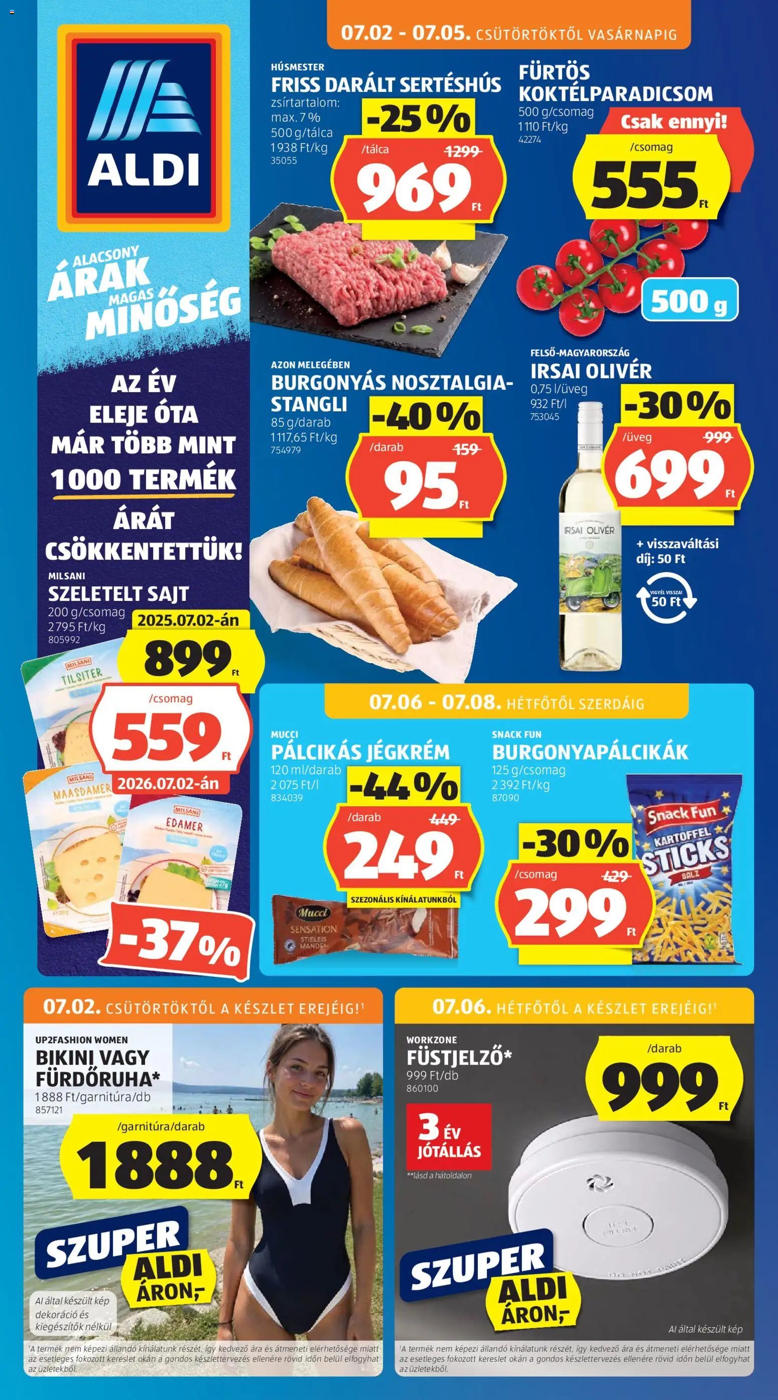 Aldi újság 2026.07.02. Aldi akciós újság
