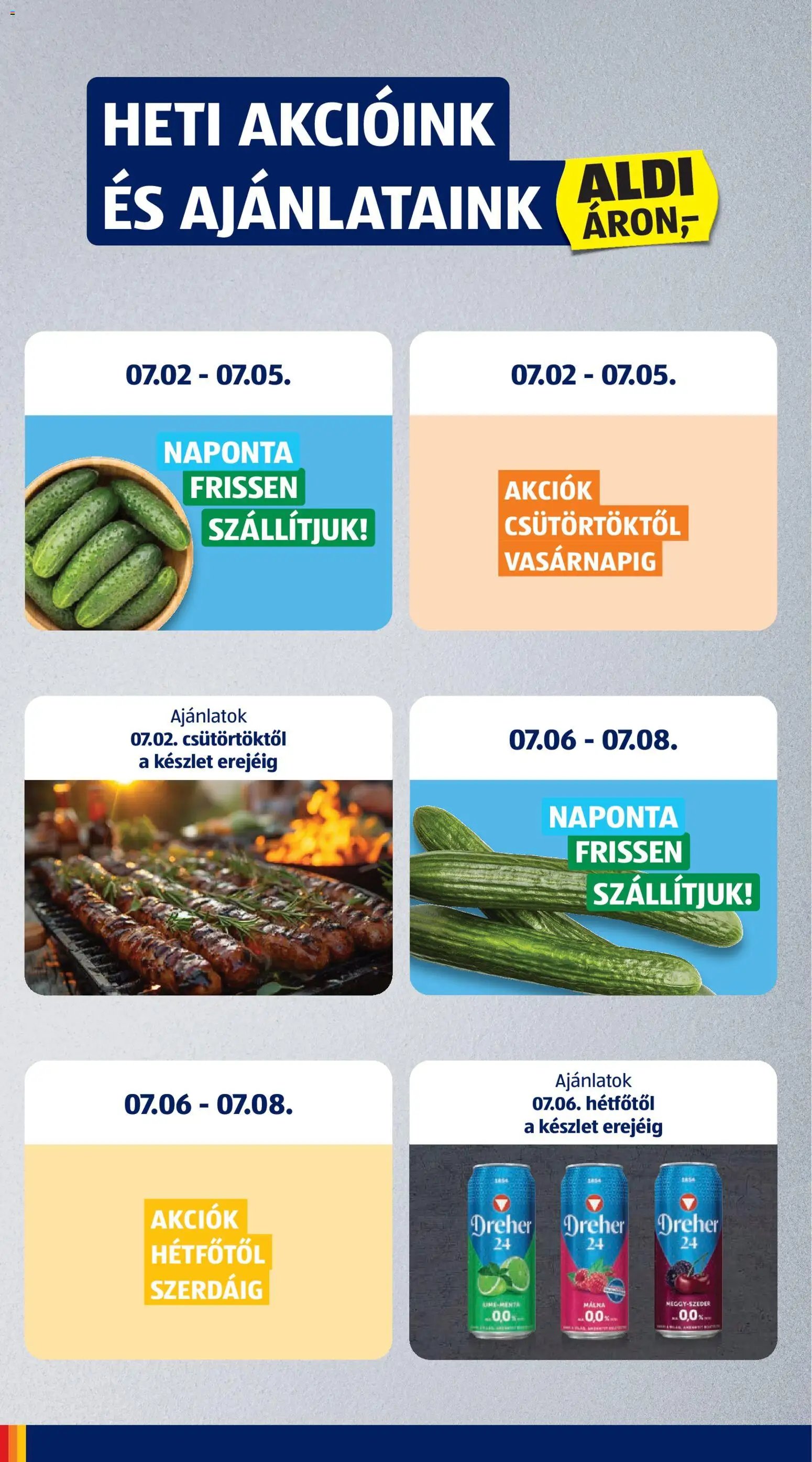 Aldi újság 2026.07.02. Aldi akciós újság