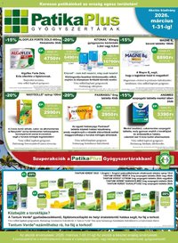 PatikaPlus újság 2026.03.01. PatikaPlus akciós újság (2026-03-01 - 2026-03-31)