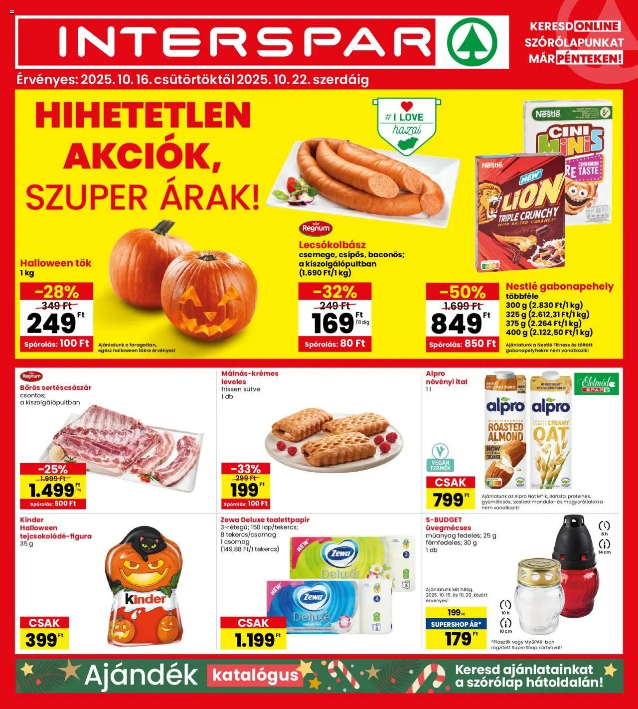 Interspar újság 2025.10.16. Akciós újság Interspar (2025-10-16 - 2025-10-22)