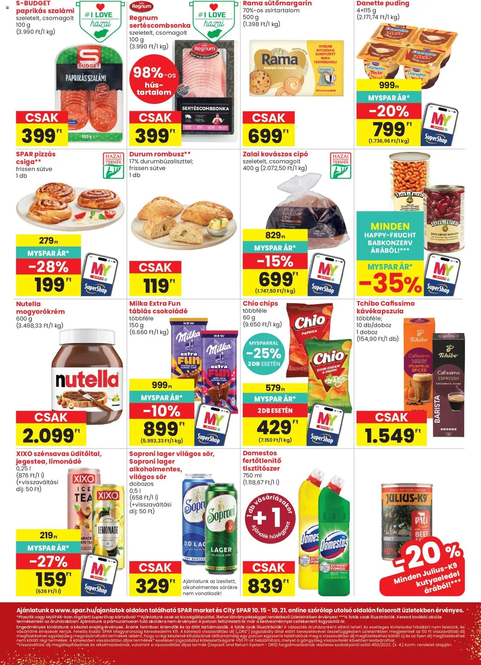 Spar Market akciós újság 2026.10.15. - lapozható formában szórólap ✳️