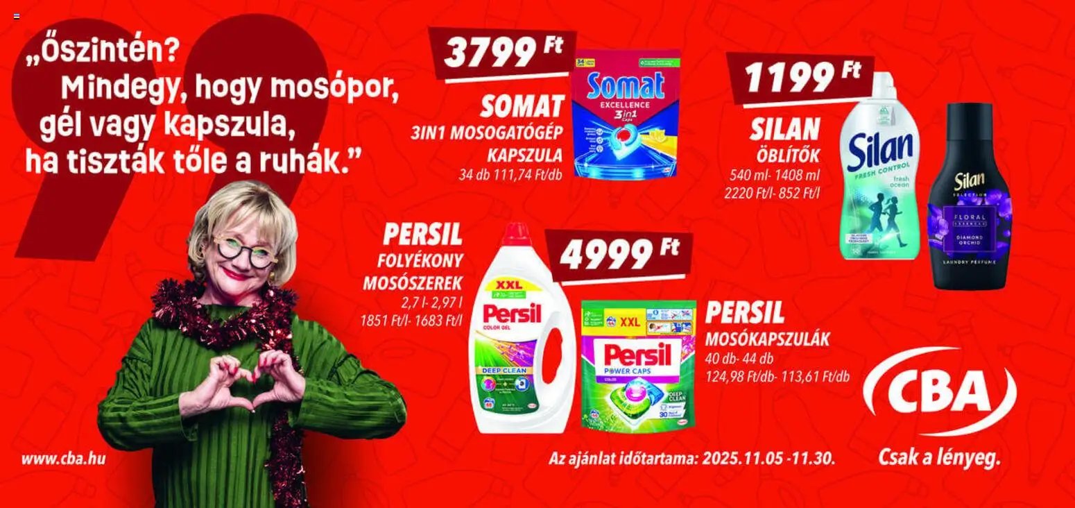 CBA újság 2025.11.05. Aktuális óriásplakátok (2025-11-05 - 2025-11-30)