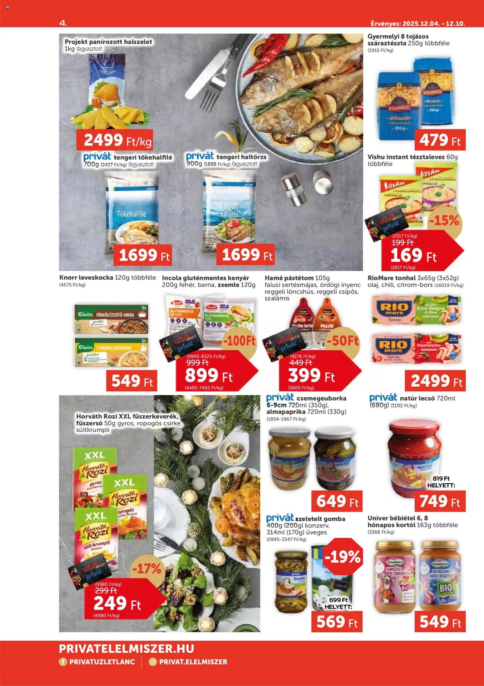 PRIVÁT újság 2025.12.04. Aktuális szórólap MAX (2025-12-04 - 2025-12-10)