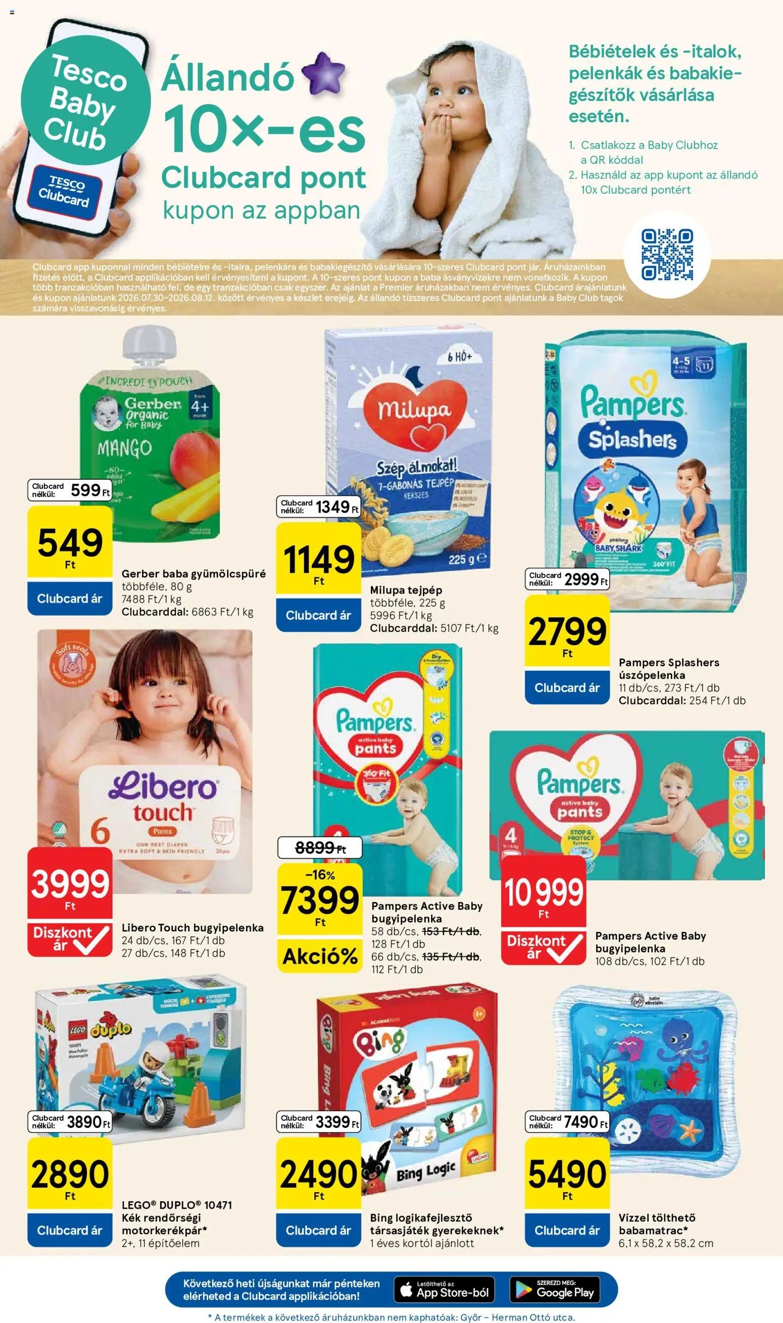 Tesco újság 2026.07.30. Tesco Szupermarket akciós újság