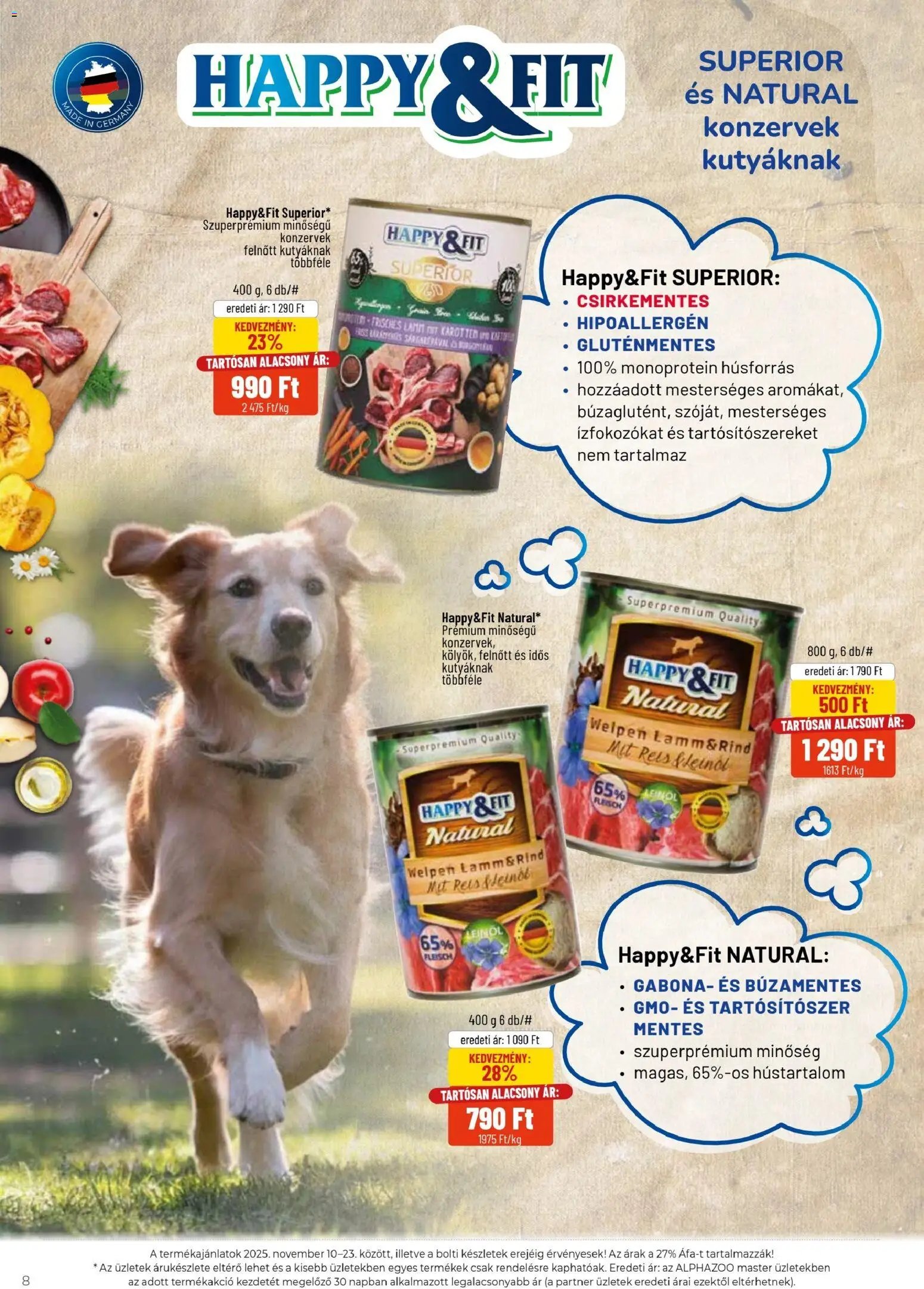 AlphaZoo újság 2025.11.10. Akciós újság AlphaZoo (2025-11-10 - 2025-11-23)