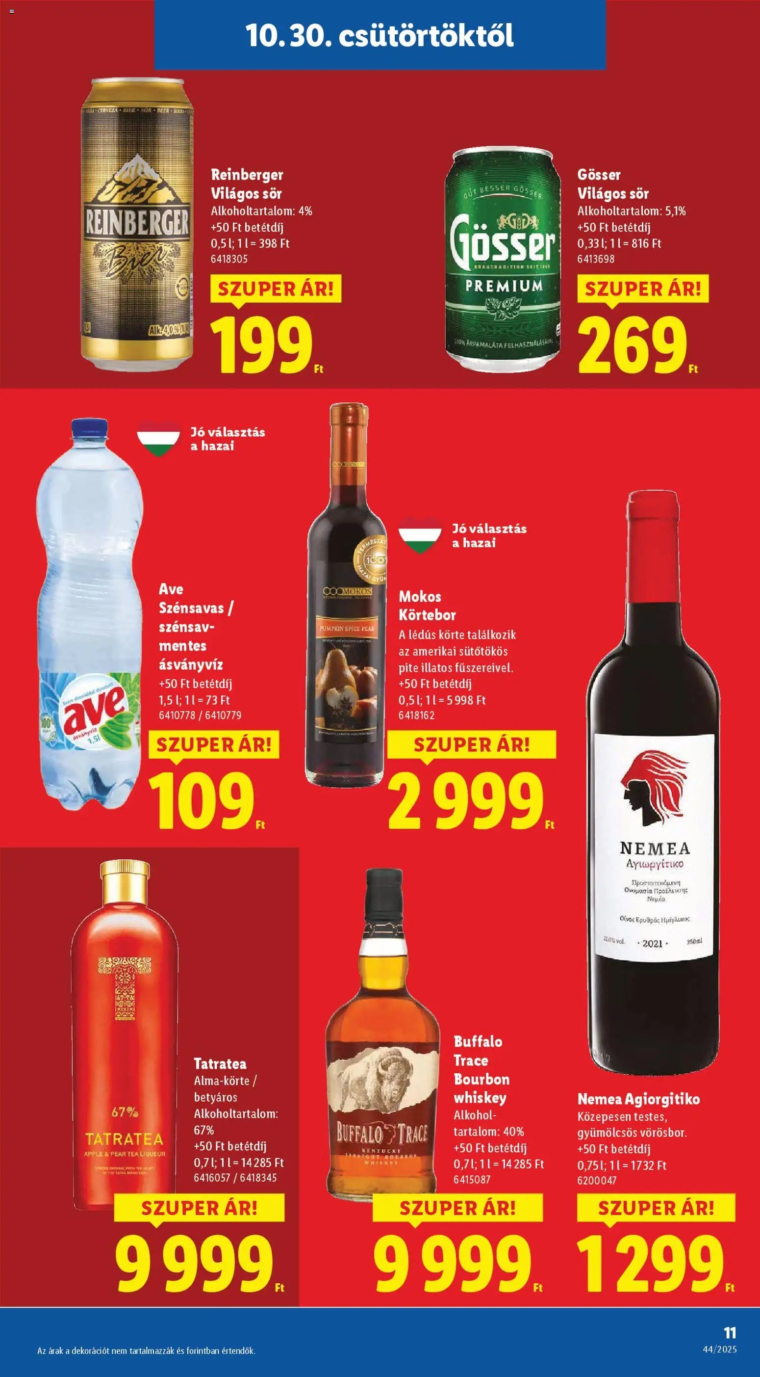 Lidl újság 2025.10.30. Akciós újság Lidl (2025-10-30 - 2025-11-05)