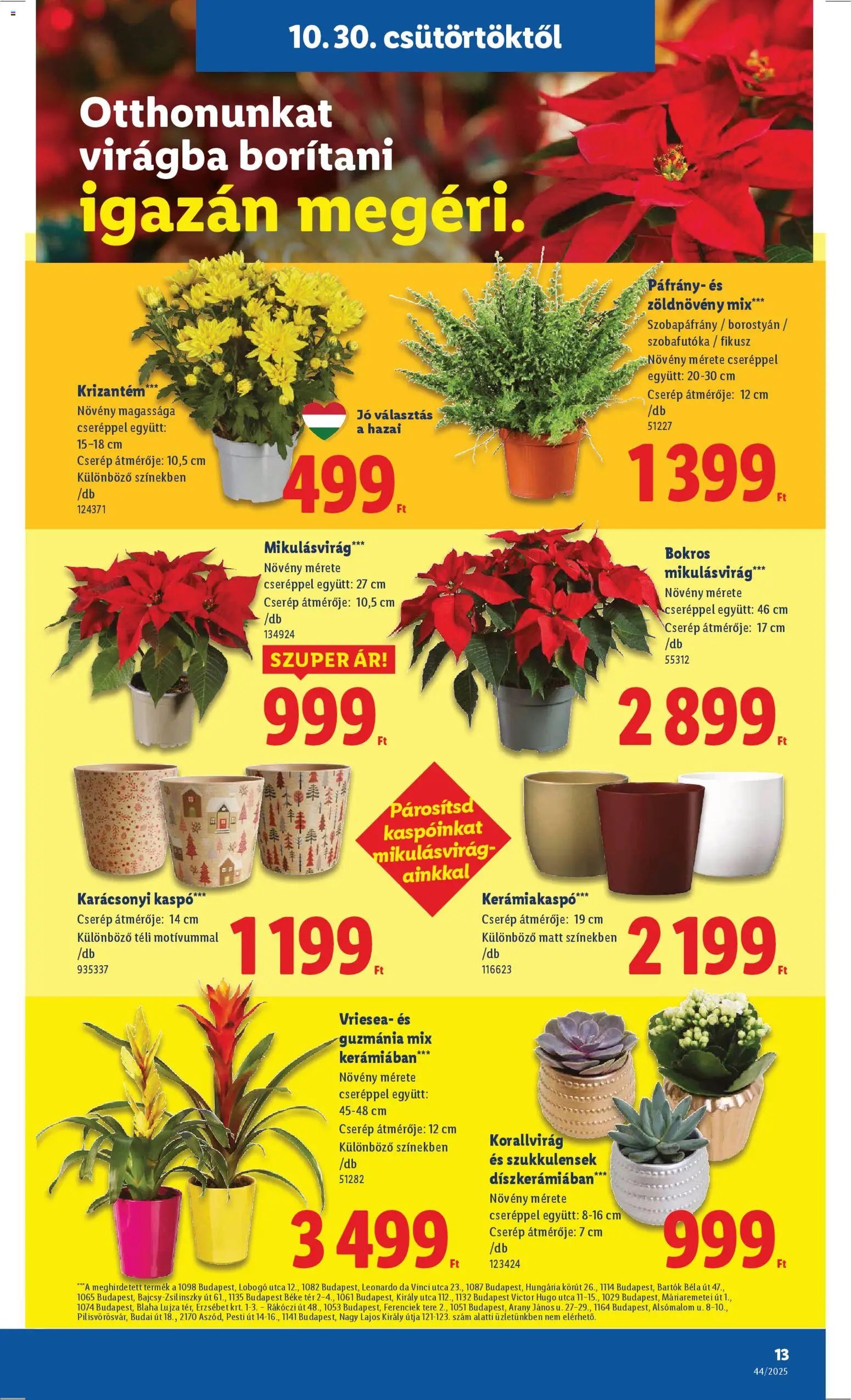 Lidl újság 2025.10.30. Akciós újság Lidl (2025-10-30 - 2025-11-05)