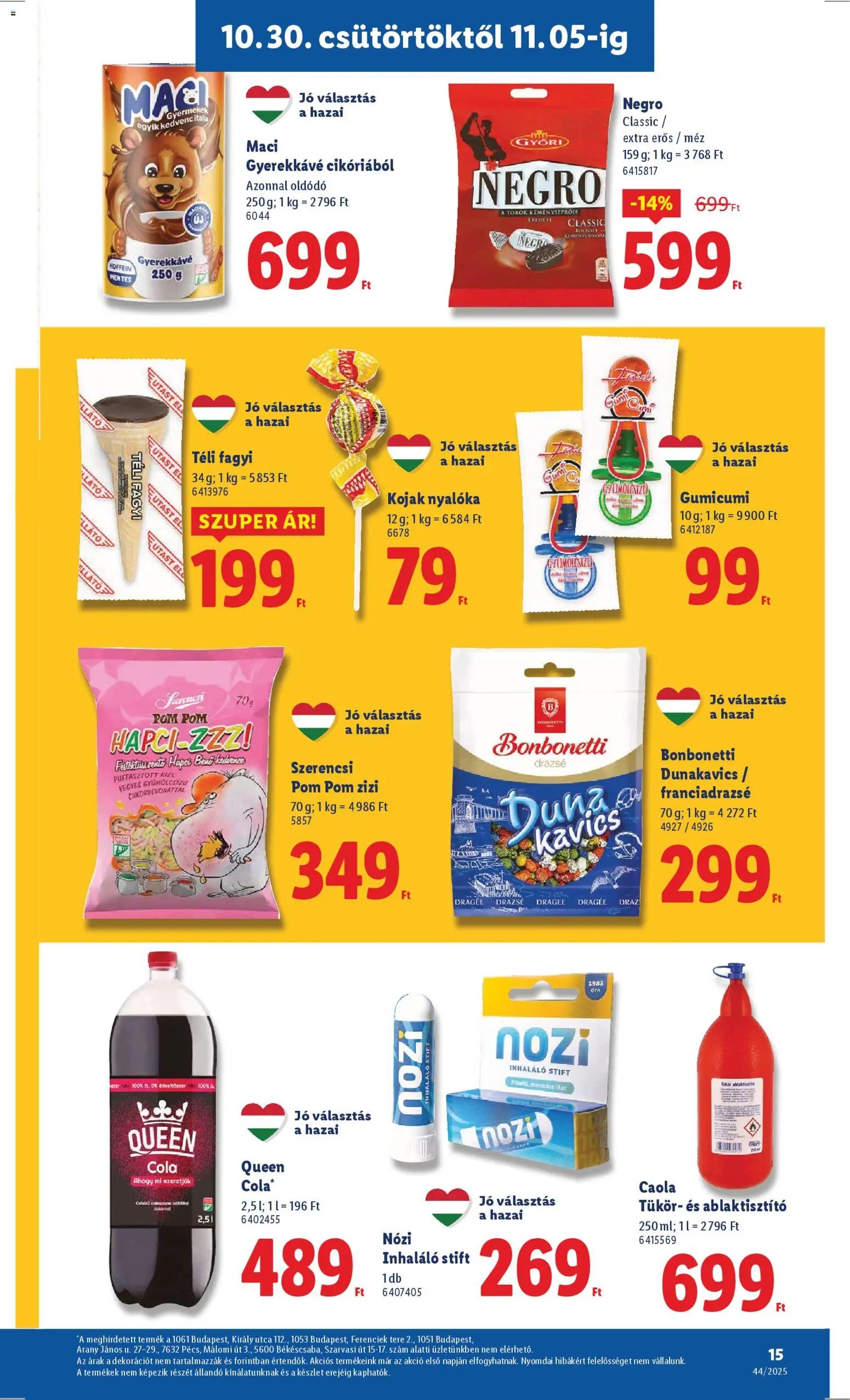 Lidl újság 2025.10.30. Akciós újság Lidl (2025-10-30 - 2025-11-05)