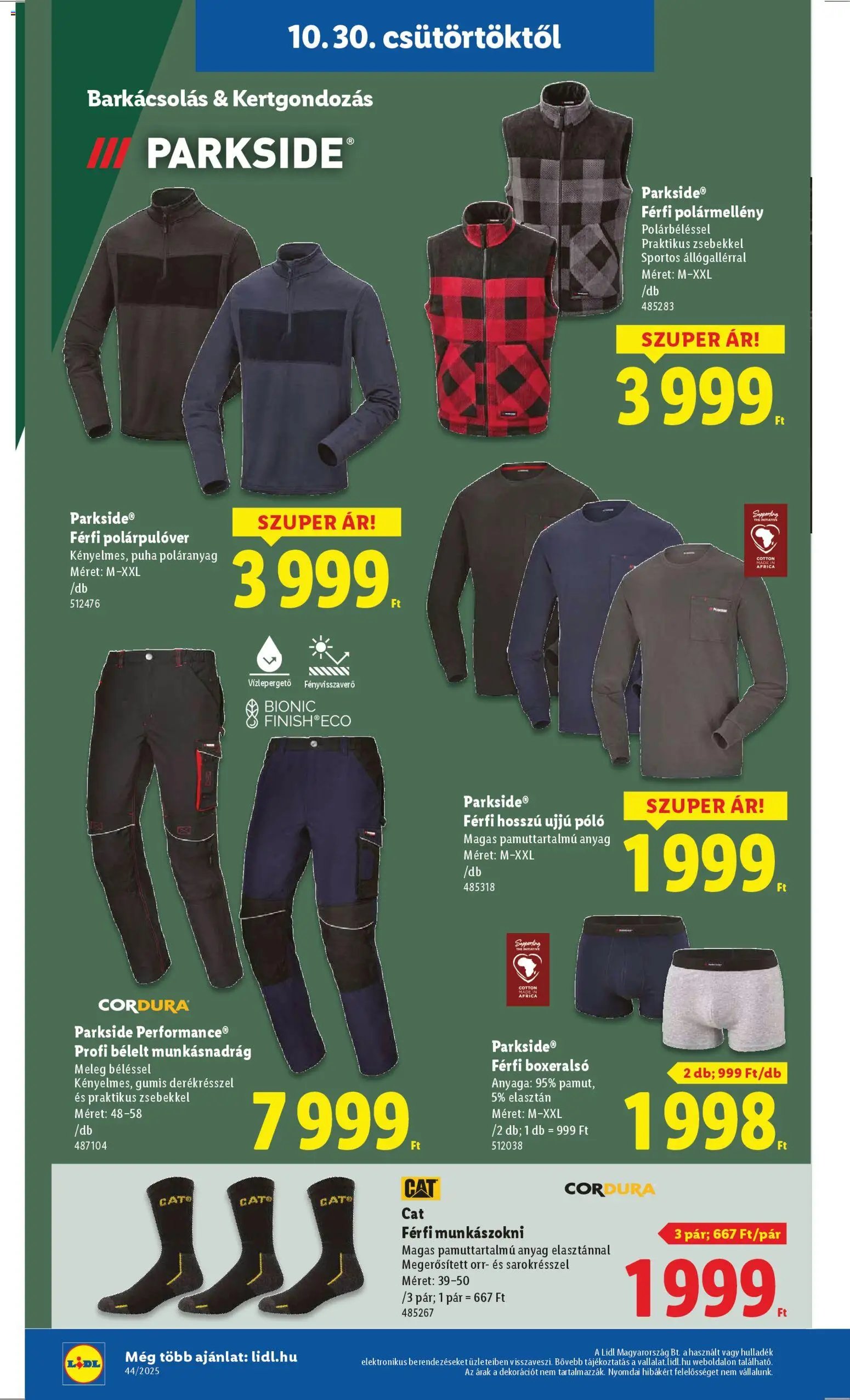 Lidl újság 2025.10.30. Akciós újság Lidl (2025-10-30 - 2025-11-05)