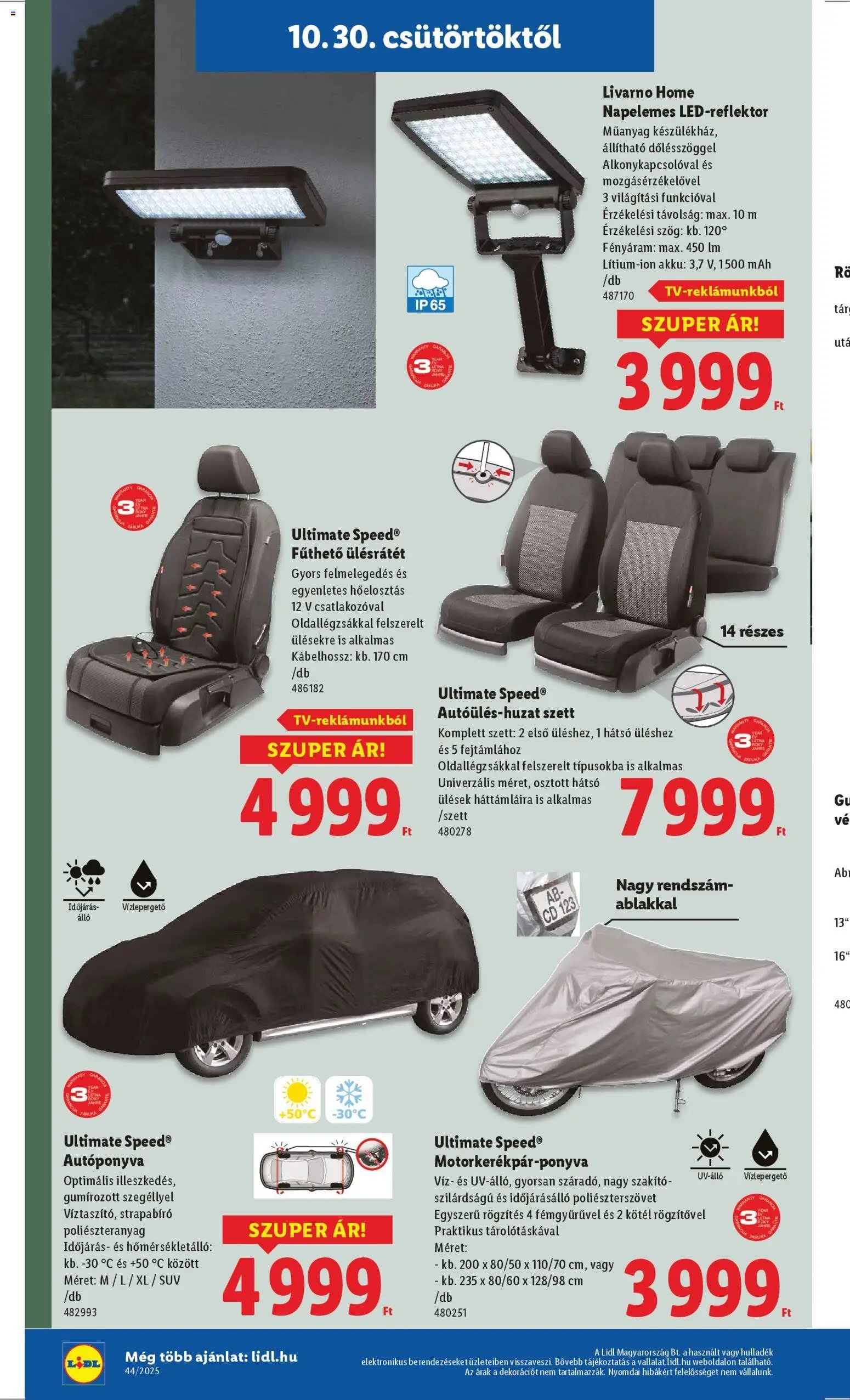 Lidl újság 2025.10.30. Akciós újság Lidl (2025-10-30 - 2025-11-05)