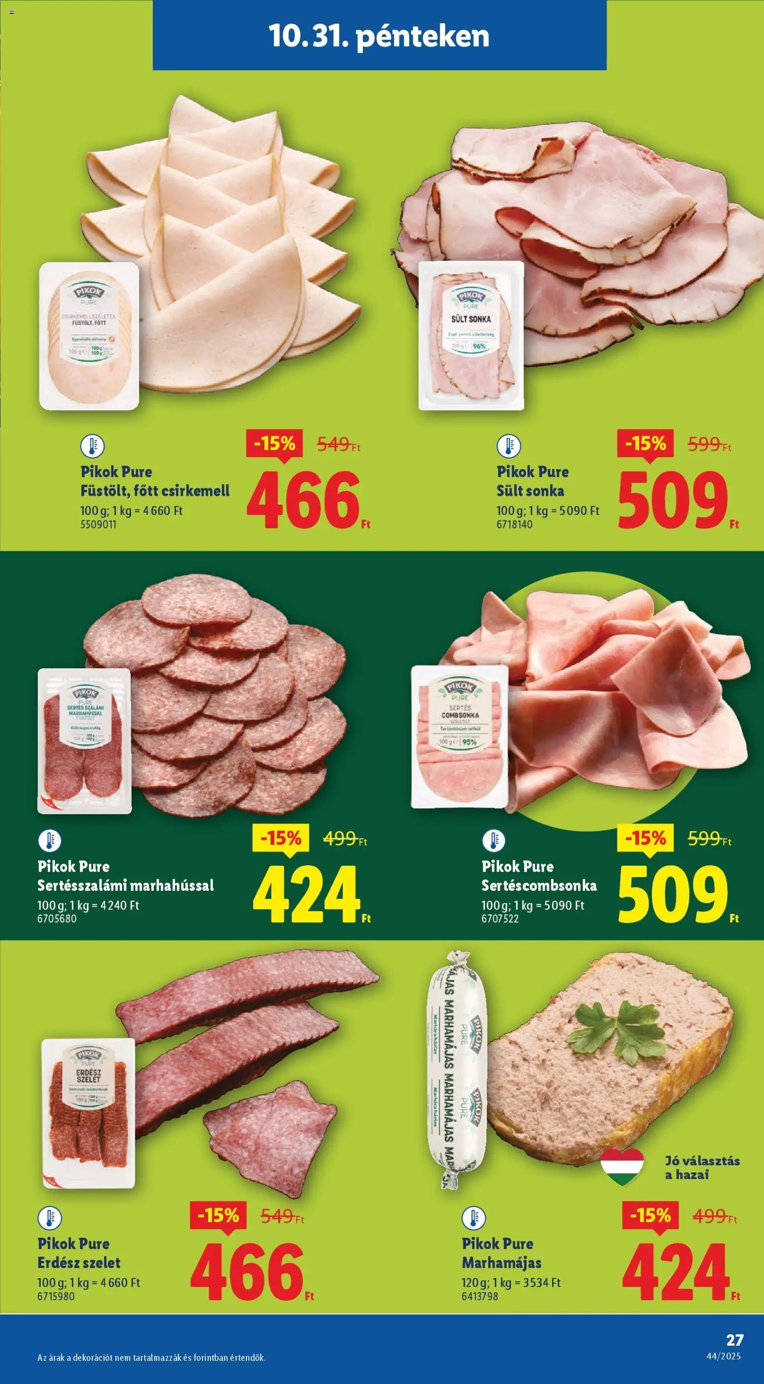 Lidl újság 2025.10.30. Akciós újság Lidl (2025-10-30 - 2025-11-05)