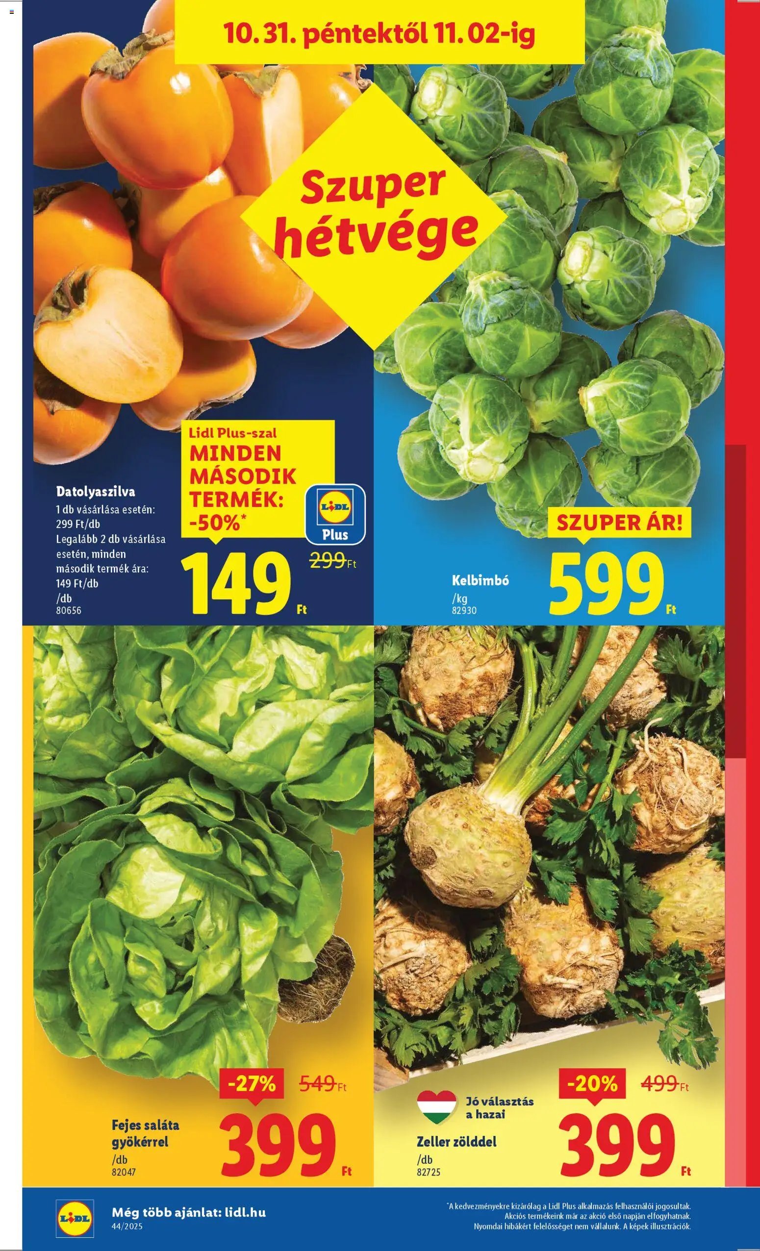 Lidl újság 2025.10.30. Akciós újság Lidl (2025-10-30 - 2025-11-05)