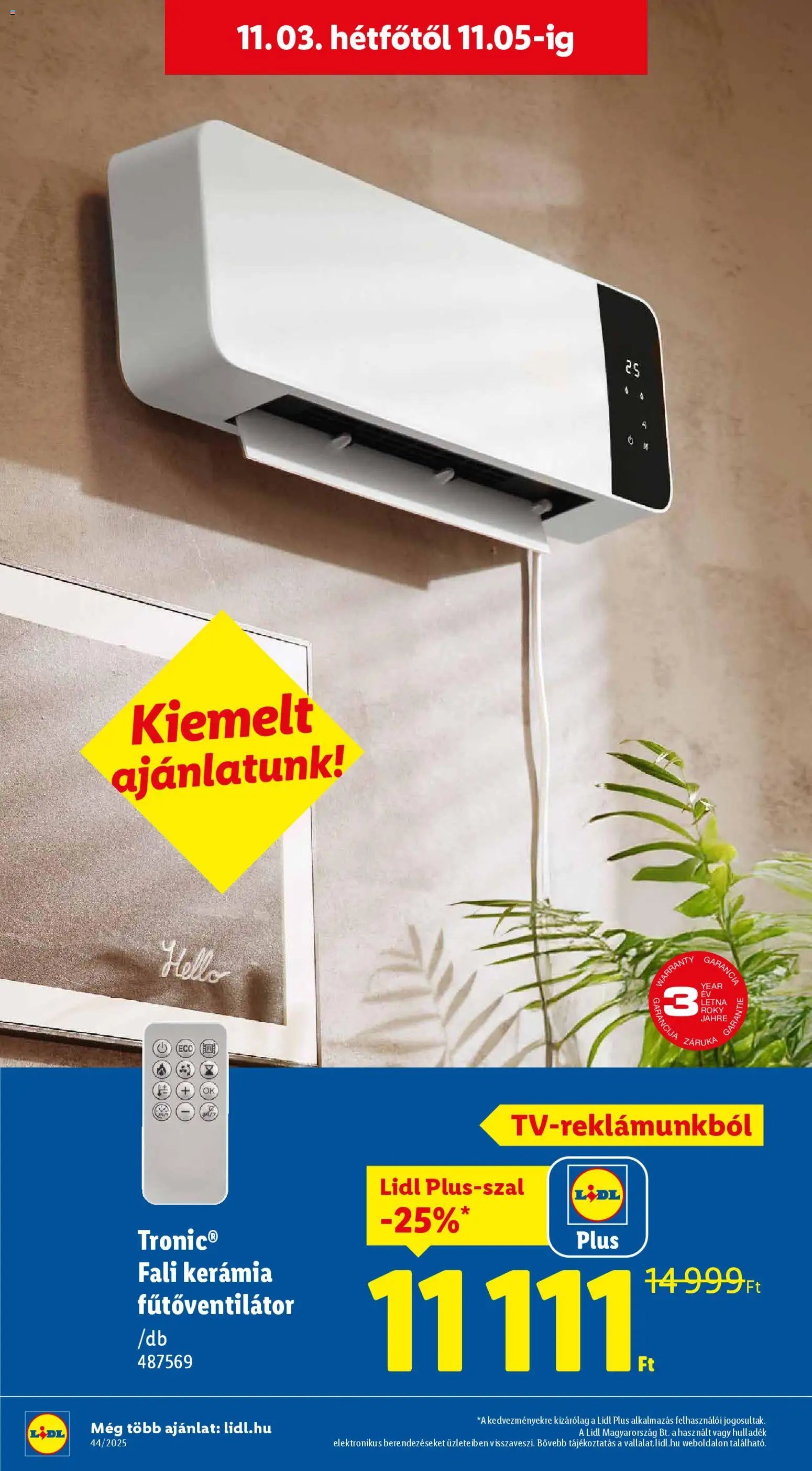 Lidl újság 2025.10.30. Akciós újság Lidl (2025-10-30 - 2025-11-05)