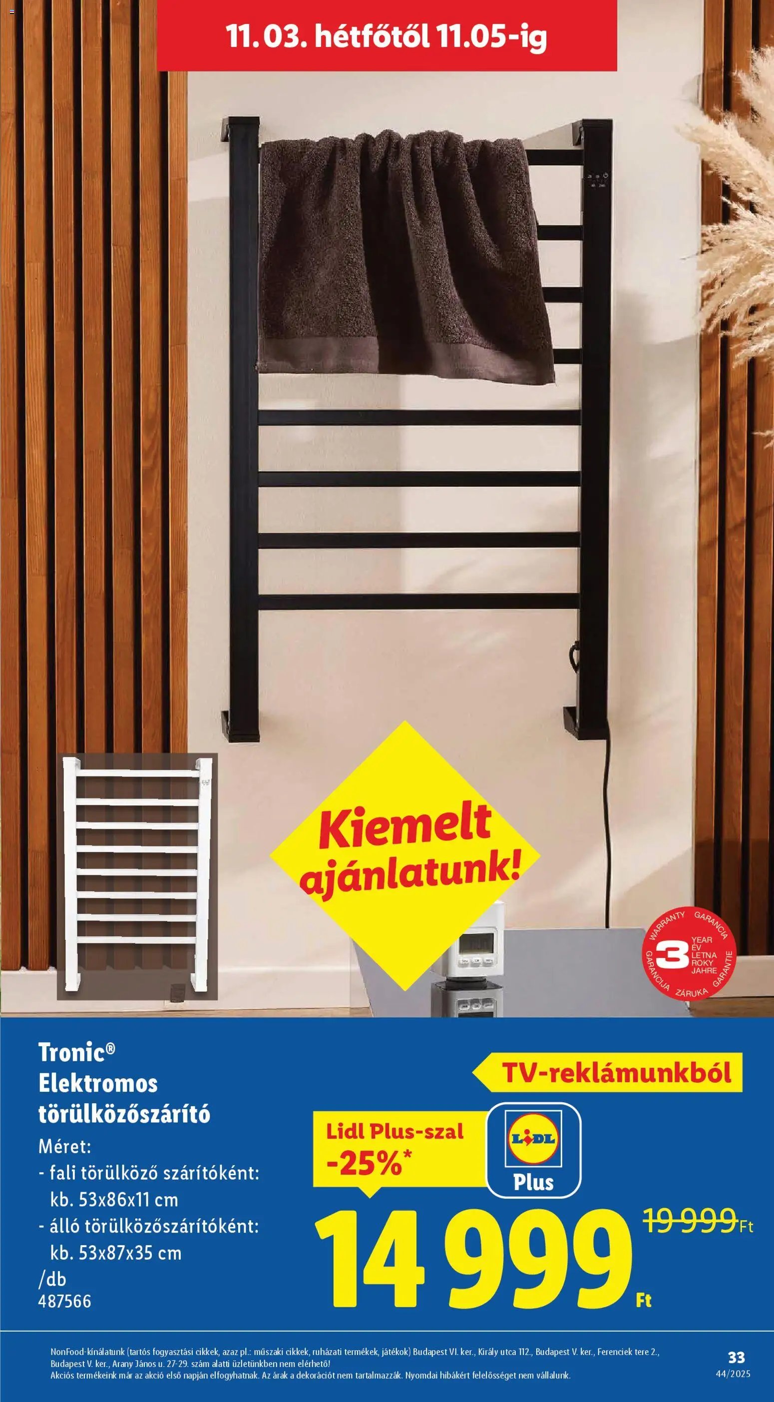 Lidl újság 2025.10.30. Akciós újság Lidl (2025-10-30 - 2025-11-05)